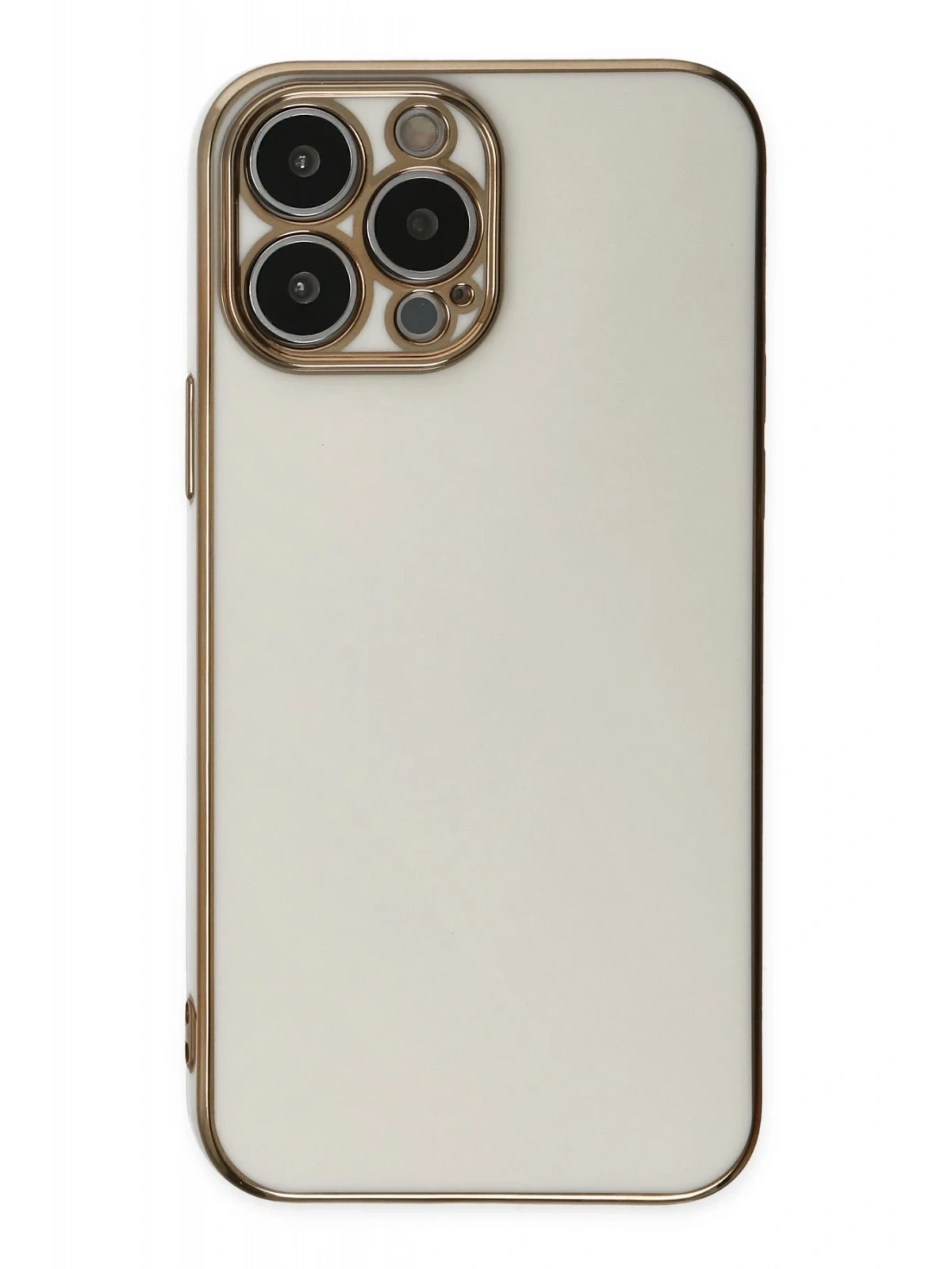 Newface Apple iPhone 14 Pro Max Kılıf Volet Silikon - Beyaz