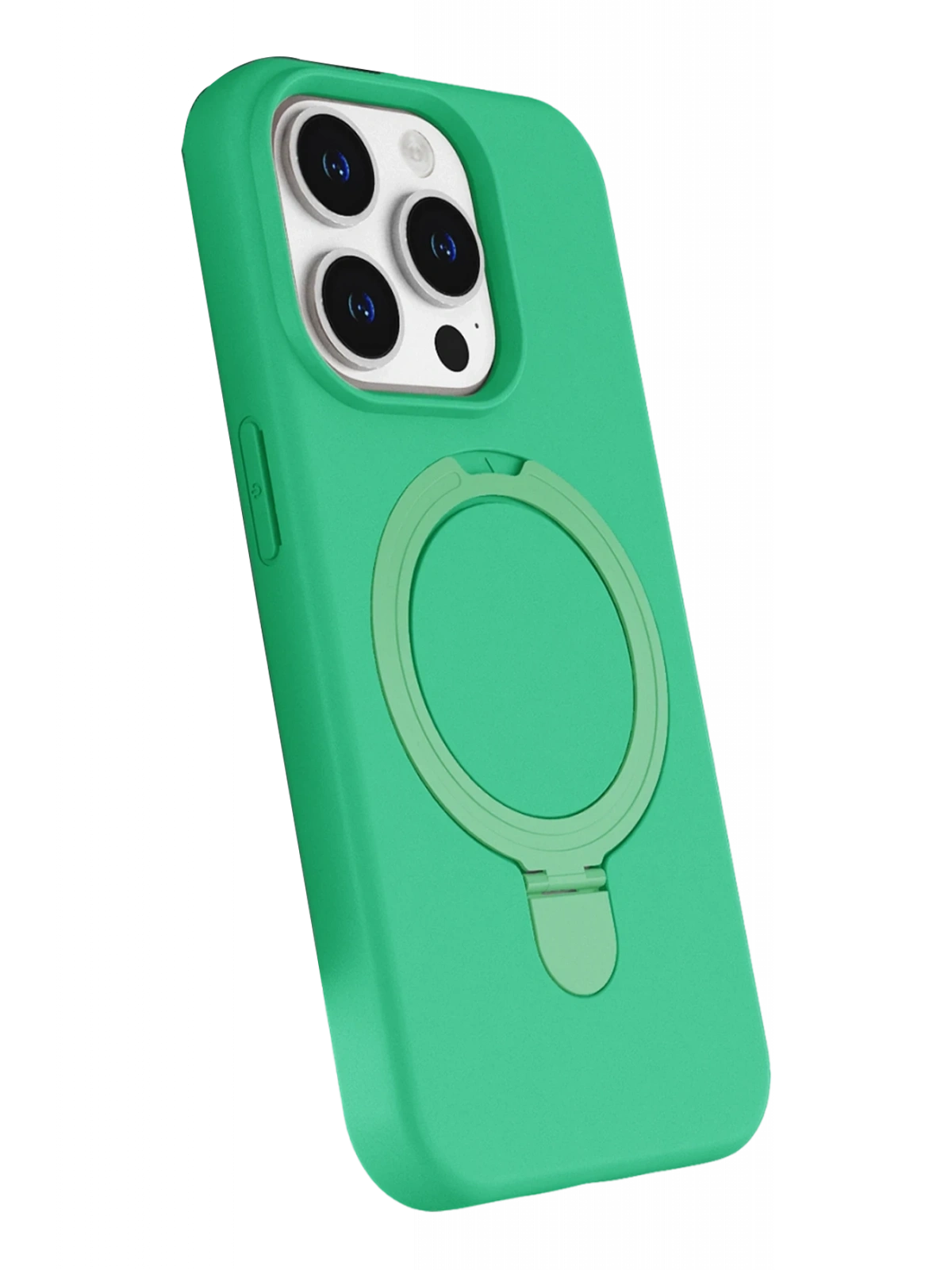 Newface Apple iPhone 14 Pro Max Regal Magsafe Standlı Kapak - Yeşil