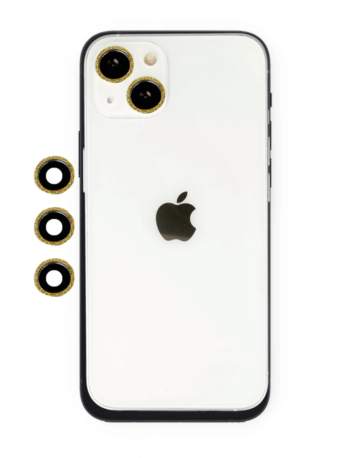 Newface Apple iPhone 14 Shine Kamera Lens - Gold