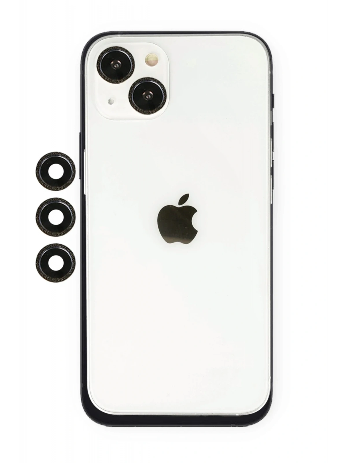 Newface Apple iPhone 14 Shine Kamera Lens - Siyah