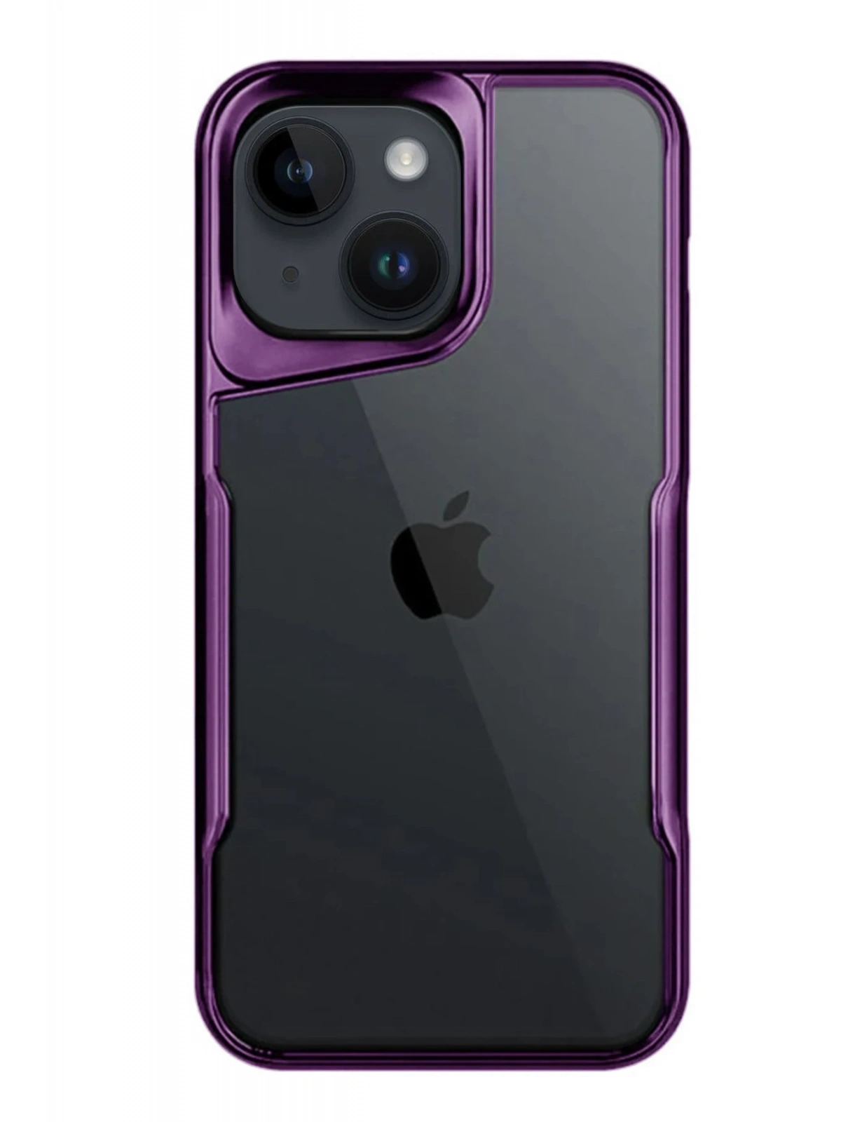 Newface Apple iPhone 15 Kılıf Boyi Silikon Kapak - Derin Mor