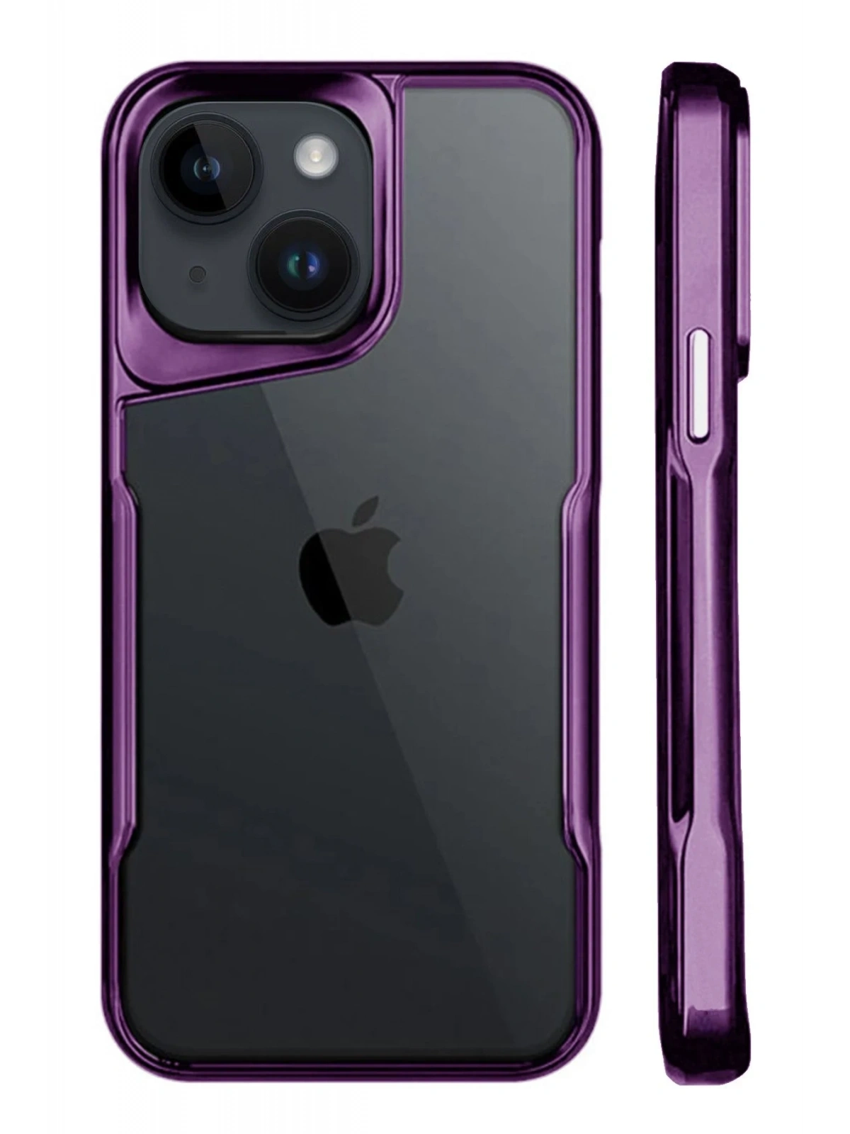 Newface Apple iPhone 15 Kılıf Boyi Silikon Kapak - Derin Mor