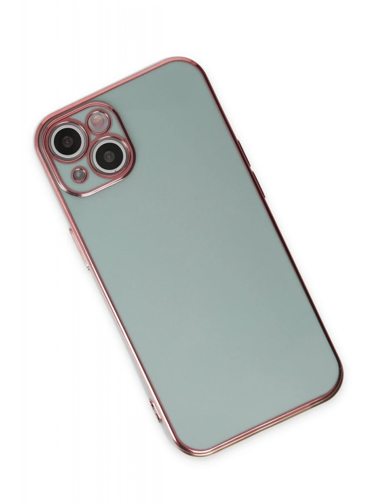 Newface Apple iPhone 15 Kılıf Volet Silikon - Açık Yeşil