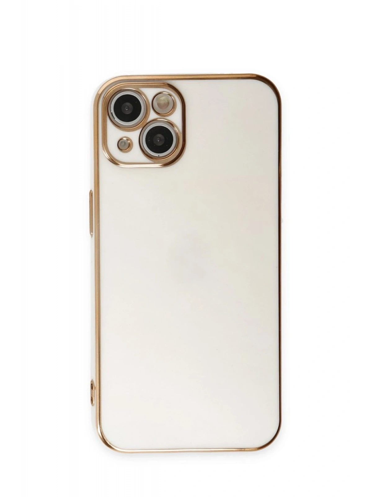 Newface Apple iPhone 15 Kılıf Volet Silikon - Beyaz