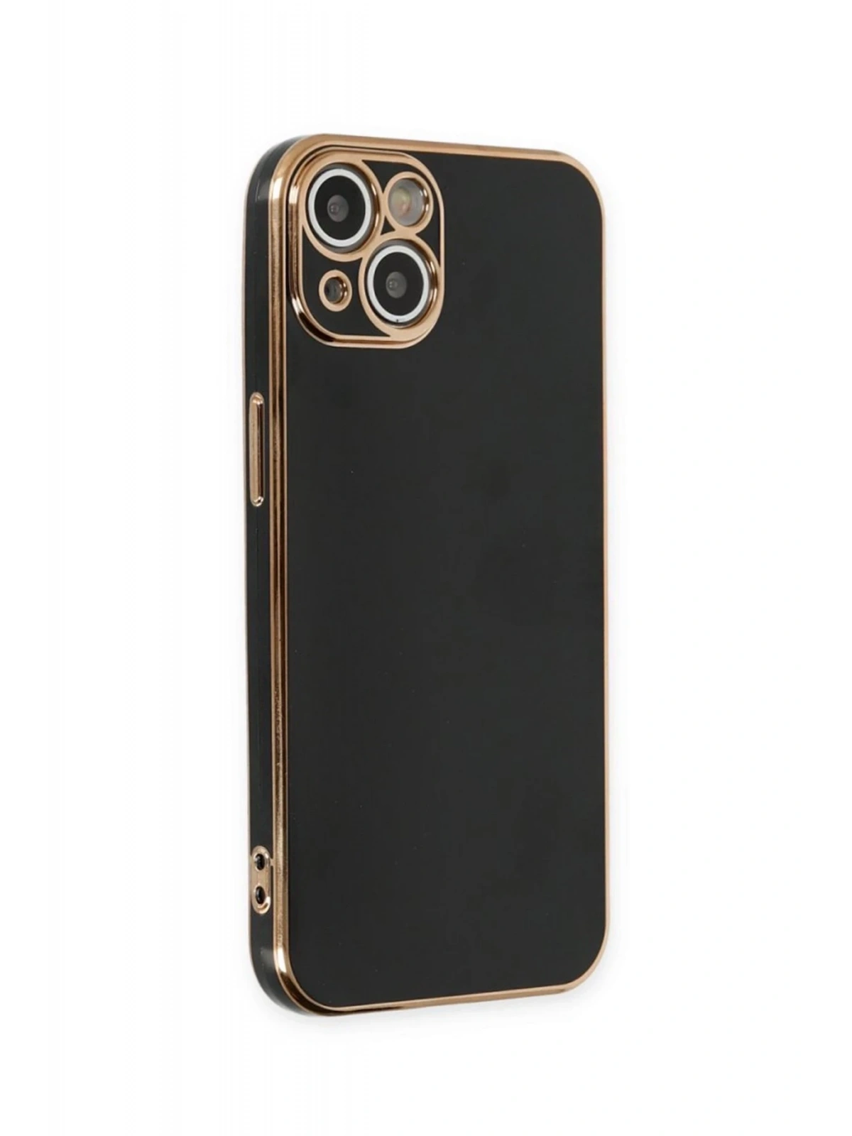 Newface Apple iPhone 15 Kılıf Volet Silikon - Siyah