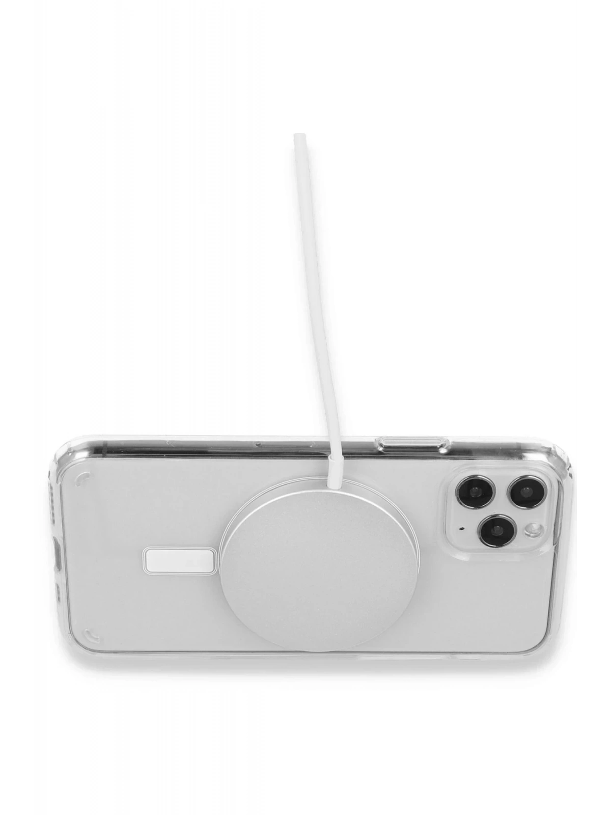 Newface Apple iPhone 15 Plus Kılıf Pc Real Magsafe Kapak - Şeffaf