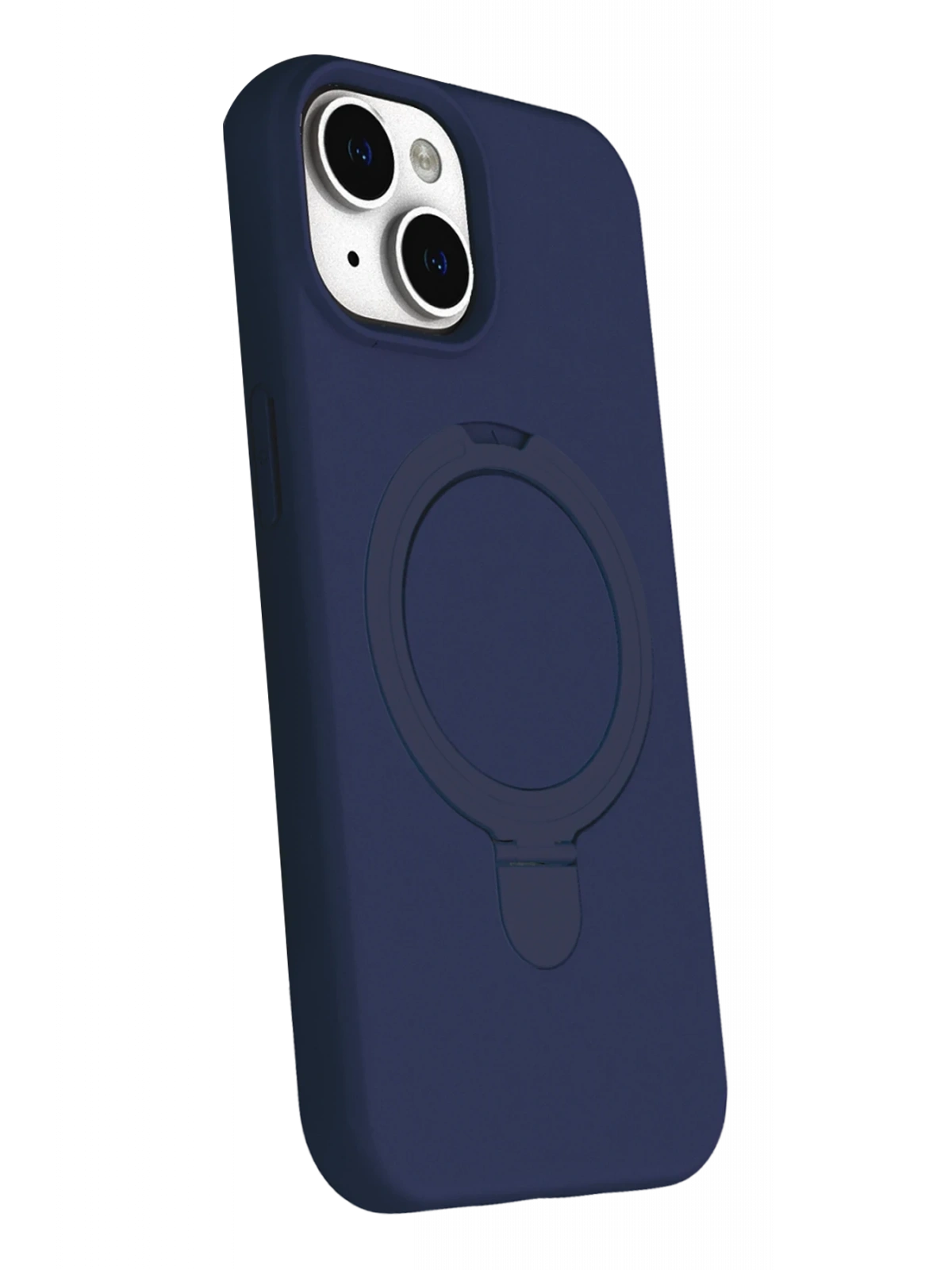 Newface Apple iPhone 15 Plus Regal Magsafe Standlı Kapak - Lacivert