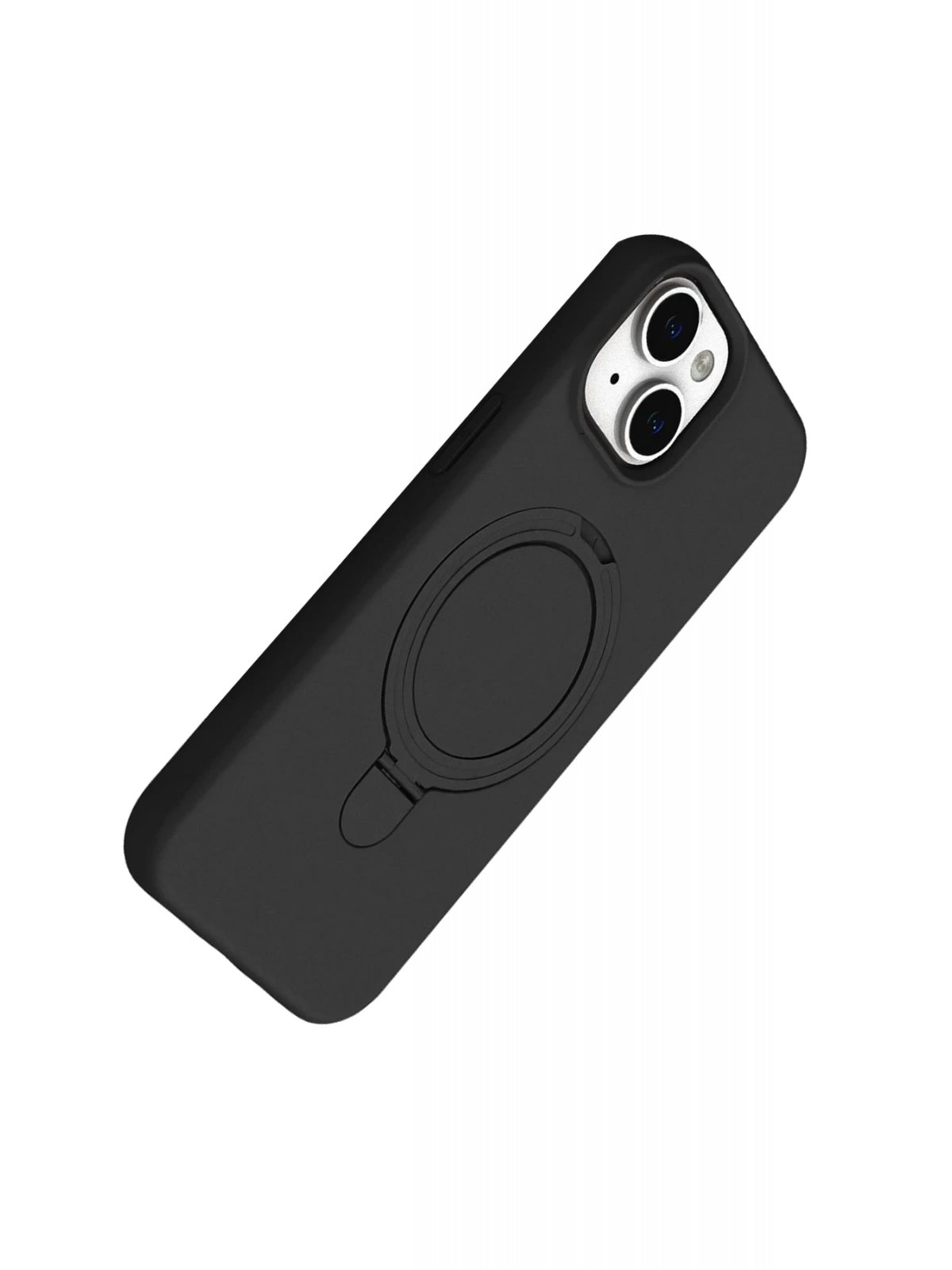 Newface Apple iPhone 15 Plus Regal Magsafe Standlı Kapak - Siyah