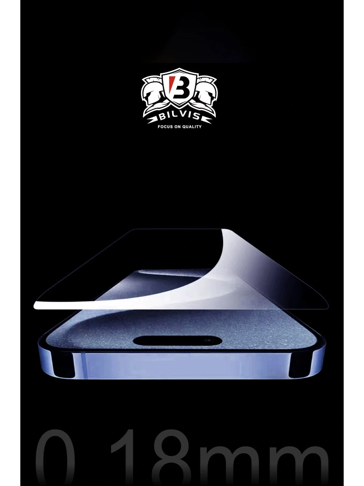 Newface Apple iPhone 15 Pro Bilvis 0.18mm Plus Cam Ekran Koruyucu