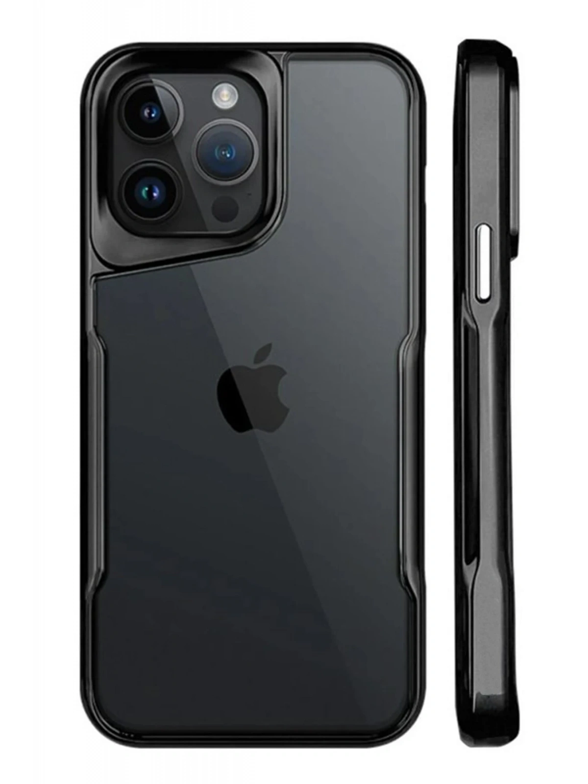 Newface Apple iPhone 15 Pro Kılıf Boyi Silikon Kapak - Siyah
