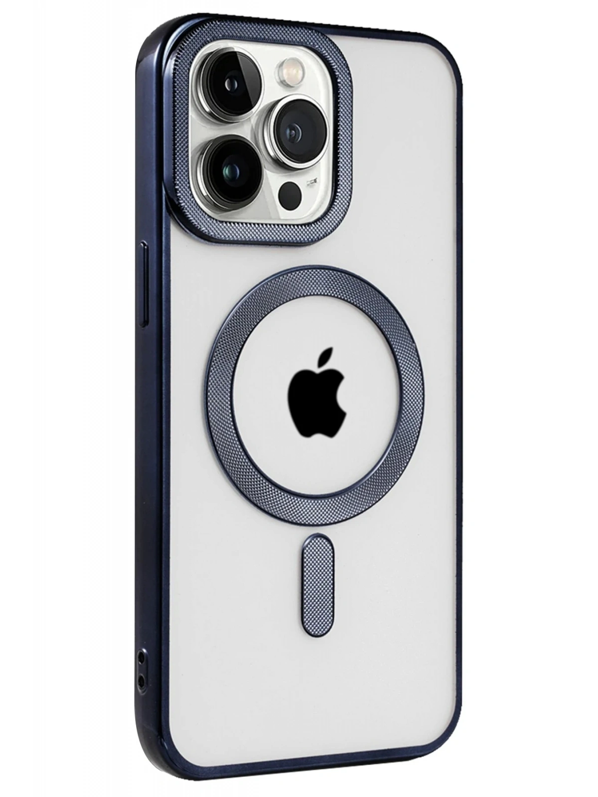 Newface Apple iPhone 15 Pro Kılıf Kronos Magsafe Kapak - Lacivert