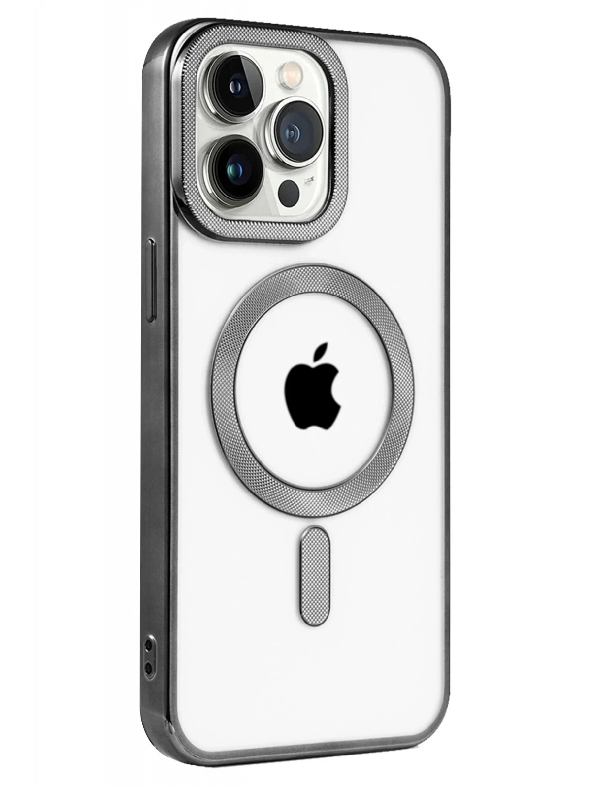 Newface Apple iPhone 15 Pro Kılıf Kronos Magsafe Kapak - Siyah