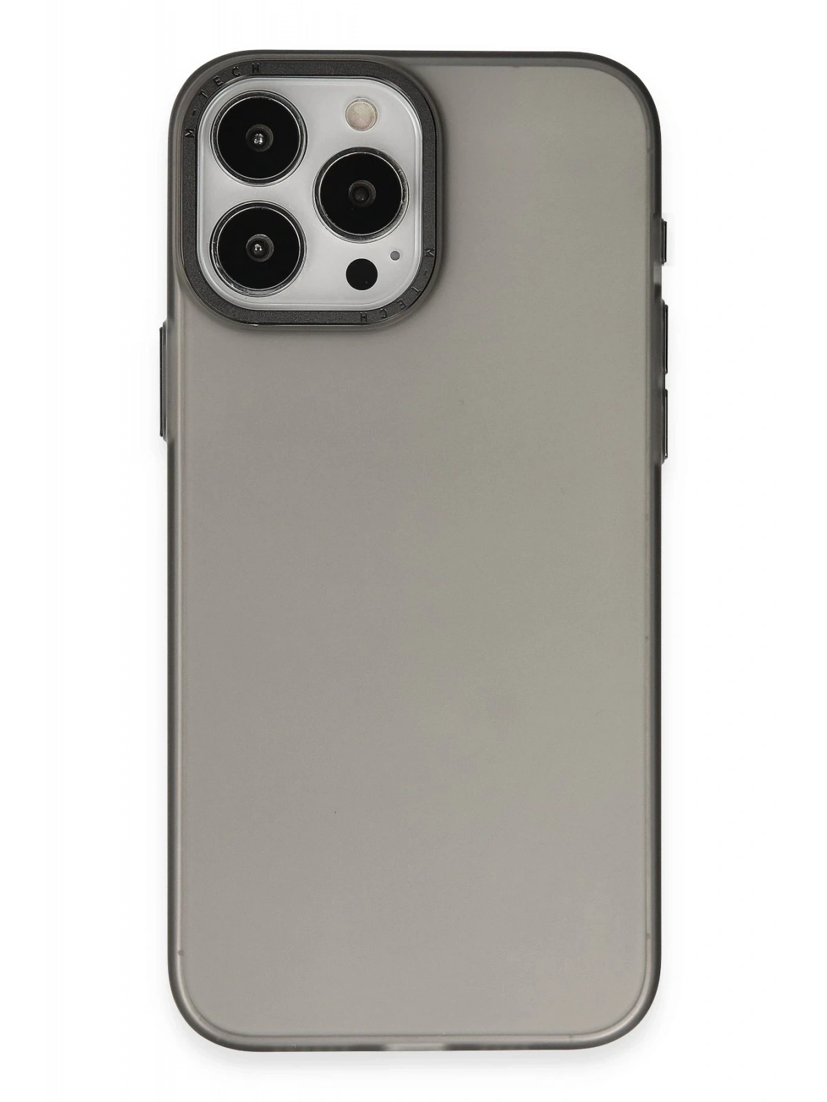 Newface Apple iPhone 15 Pro Kılıf Modos Metal Kapak - Siyah