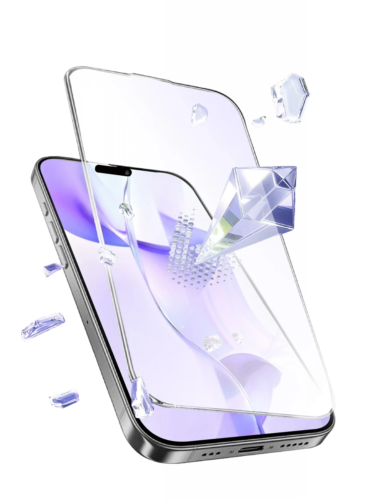 Newface Apple iPhone 15 Pro Max Bilvis 5in1 3D Magic Cam Ekran Koruyucu - Siyah
