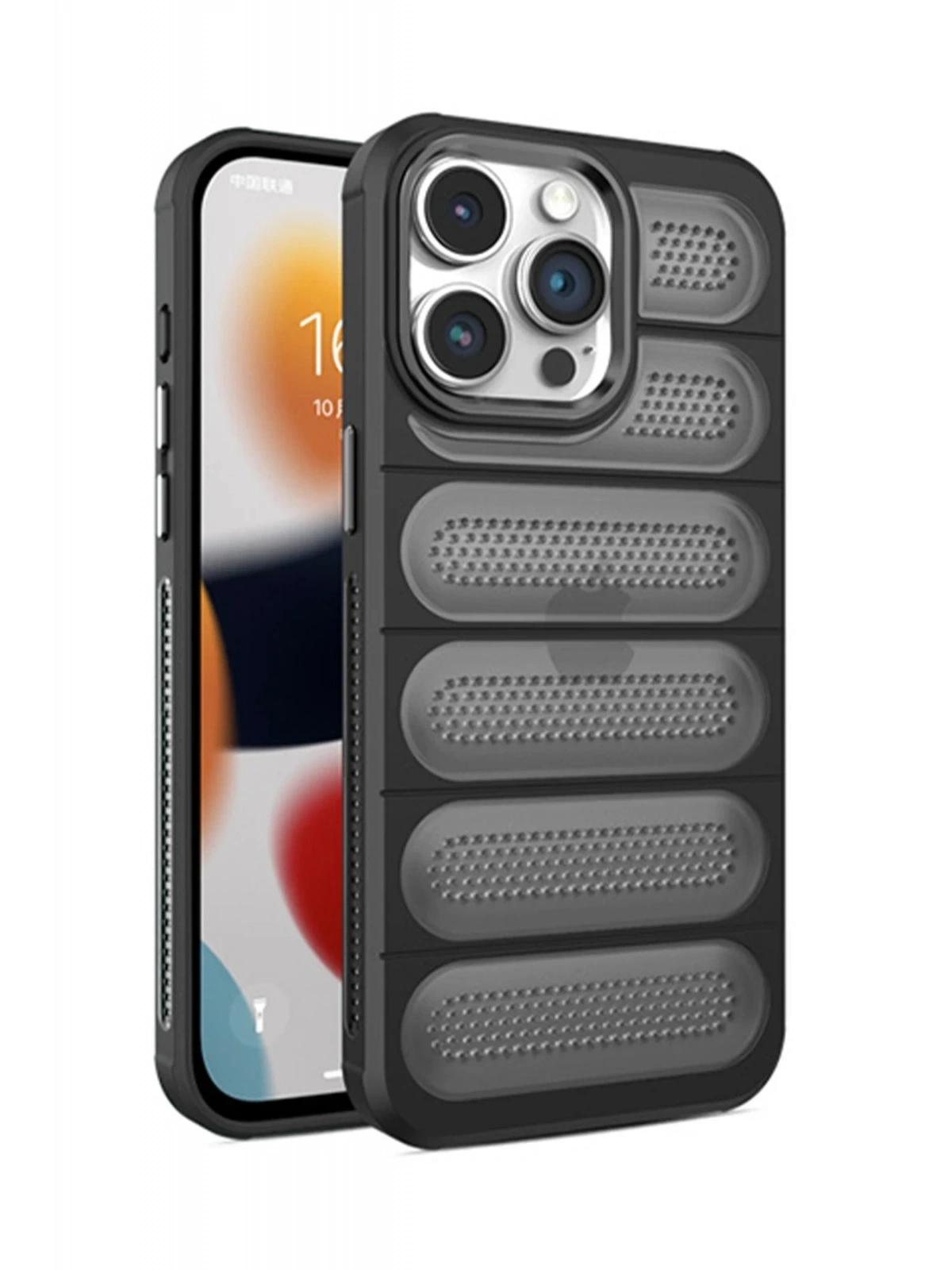 Newface Apple iPhone 15 Pro Max Kılıf Airmax Silikon Kapak - Siyah