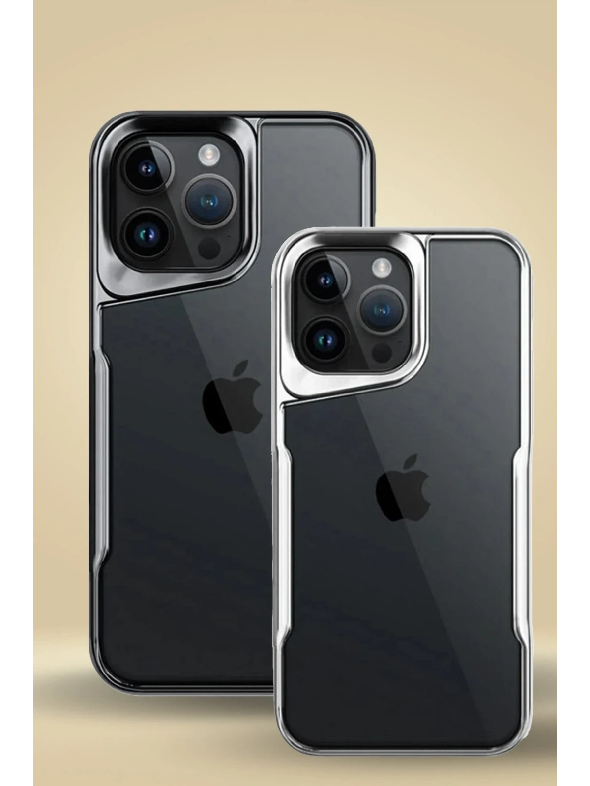 Newface Apple iPhone 15 Pro Max Kılıf Boyi Silikon Kapak - Siyah