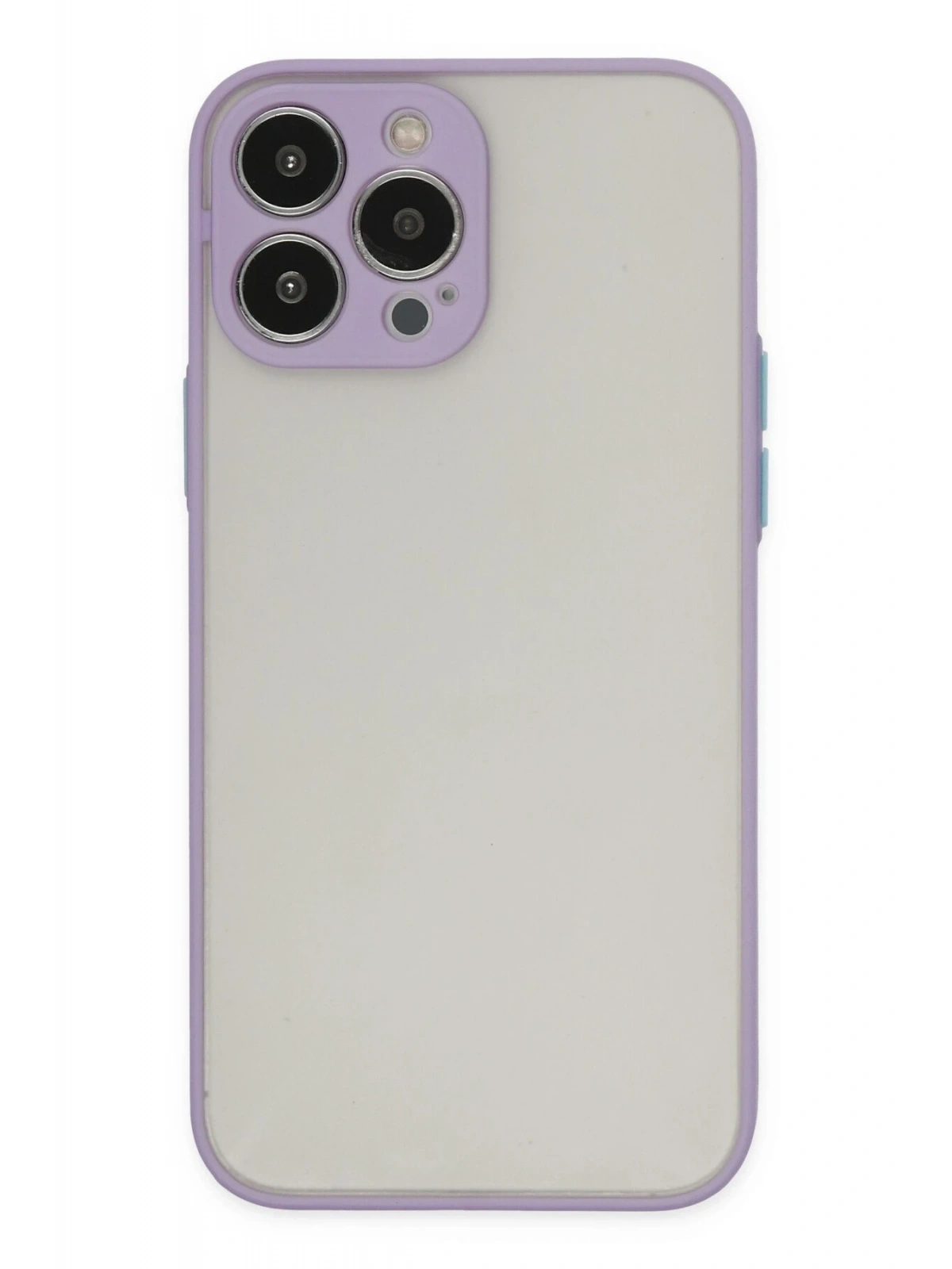 Newface Apple iPhone 15 Pro Max Kılıf Montreal Silikon Kapak - Mor