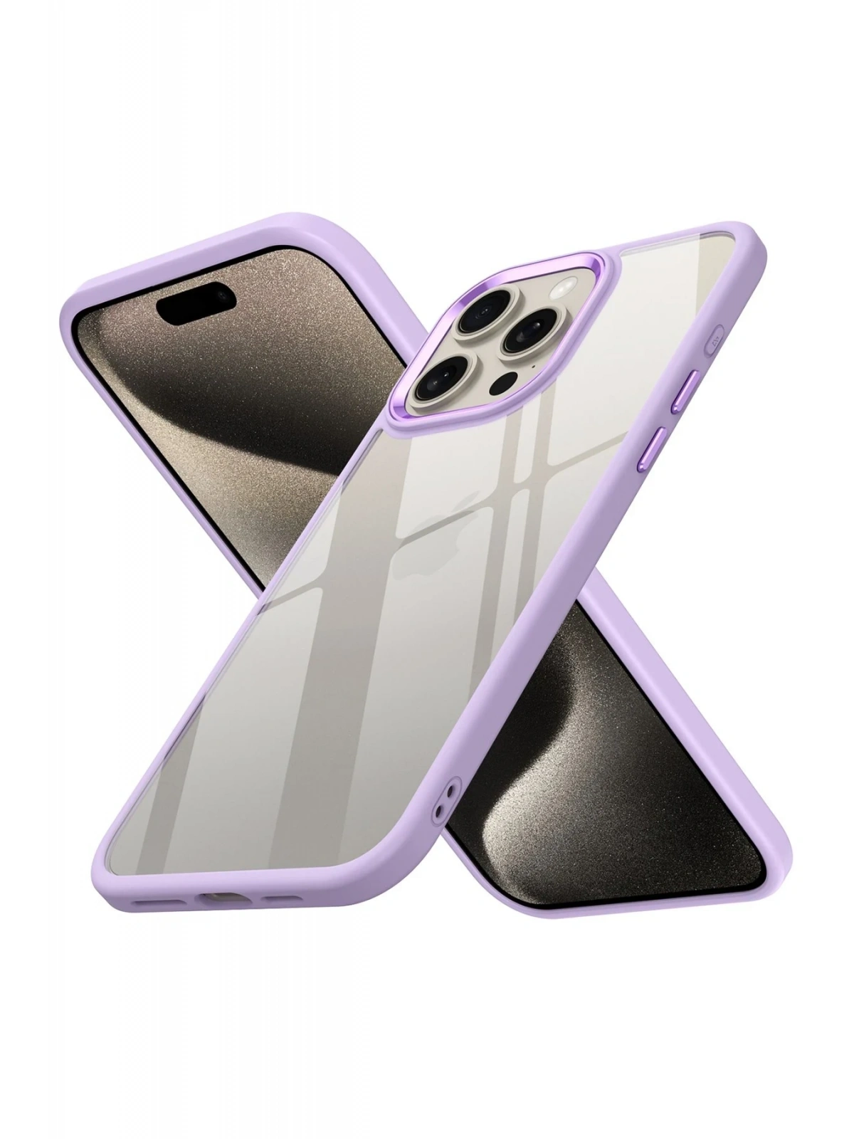 Newface Apple iPhone 15 Pro Max Kılıf Power Silikon - Lila
