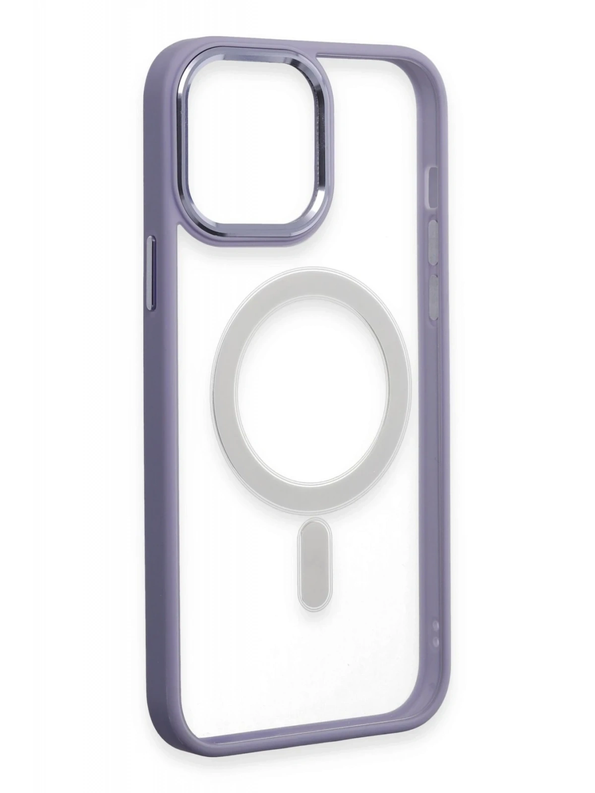 Newface Apple iPhone 15 Pro Max Kılıf Room Magneticsafe Silikon - Lila
