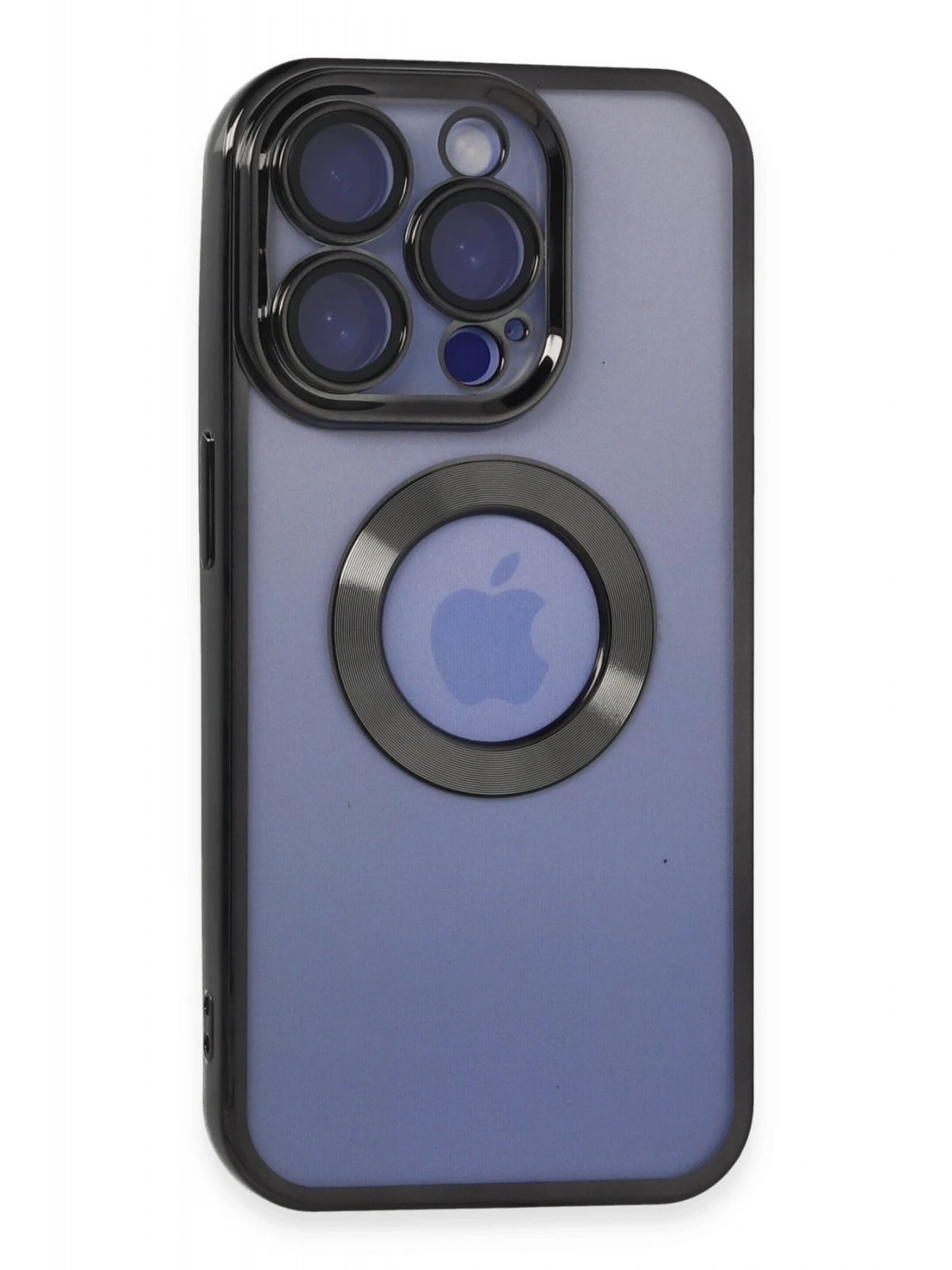 Newface Apple iPhone 15 Pro Max Kılıf Slot Silikon - Siyah