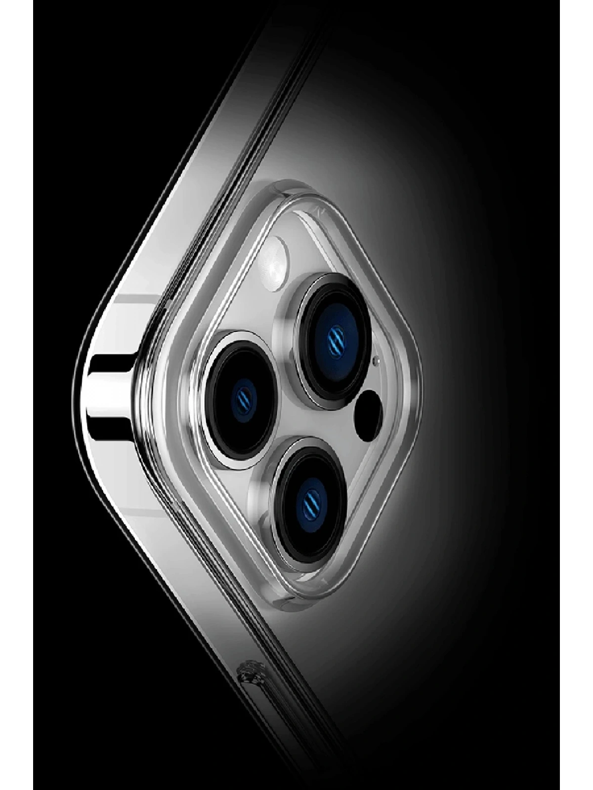 Newface Apple iPhone 15 Pro Max Kılıf Tron Şeffaf Magsafe Kapak - Şeffaf
