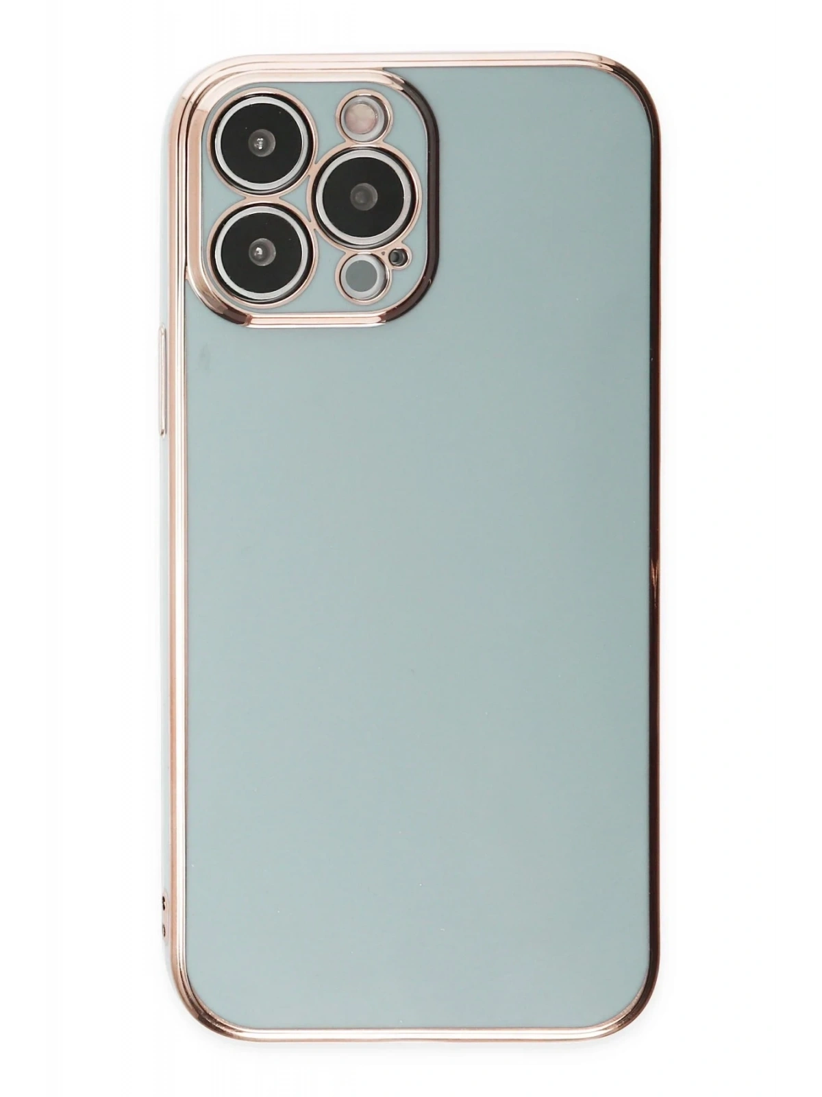 Newface Apple iPhone 15 Pro Max Kılıf Volet Silikon - Açık Yeşil