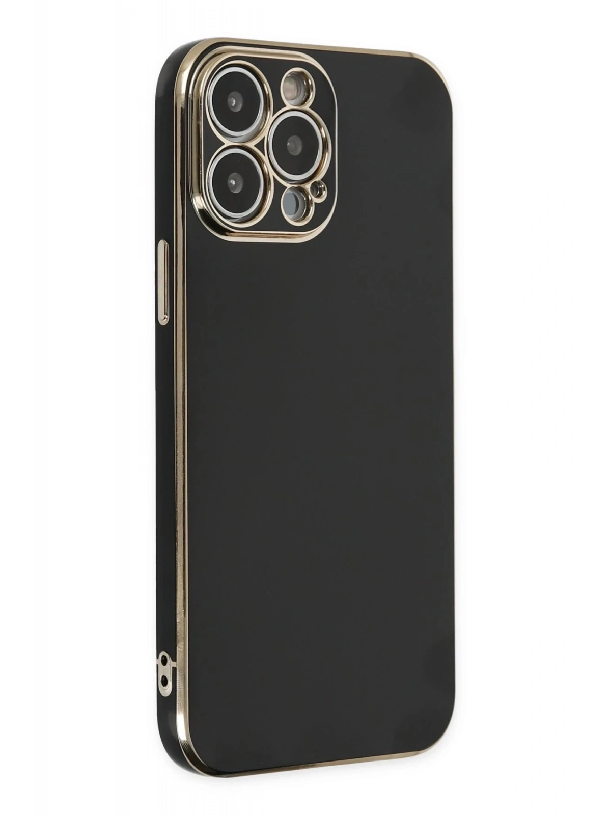 Newface Apple iPhone 15 Pro Max Kılıf Volet Silikon - Siyah