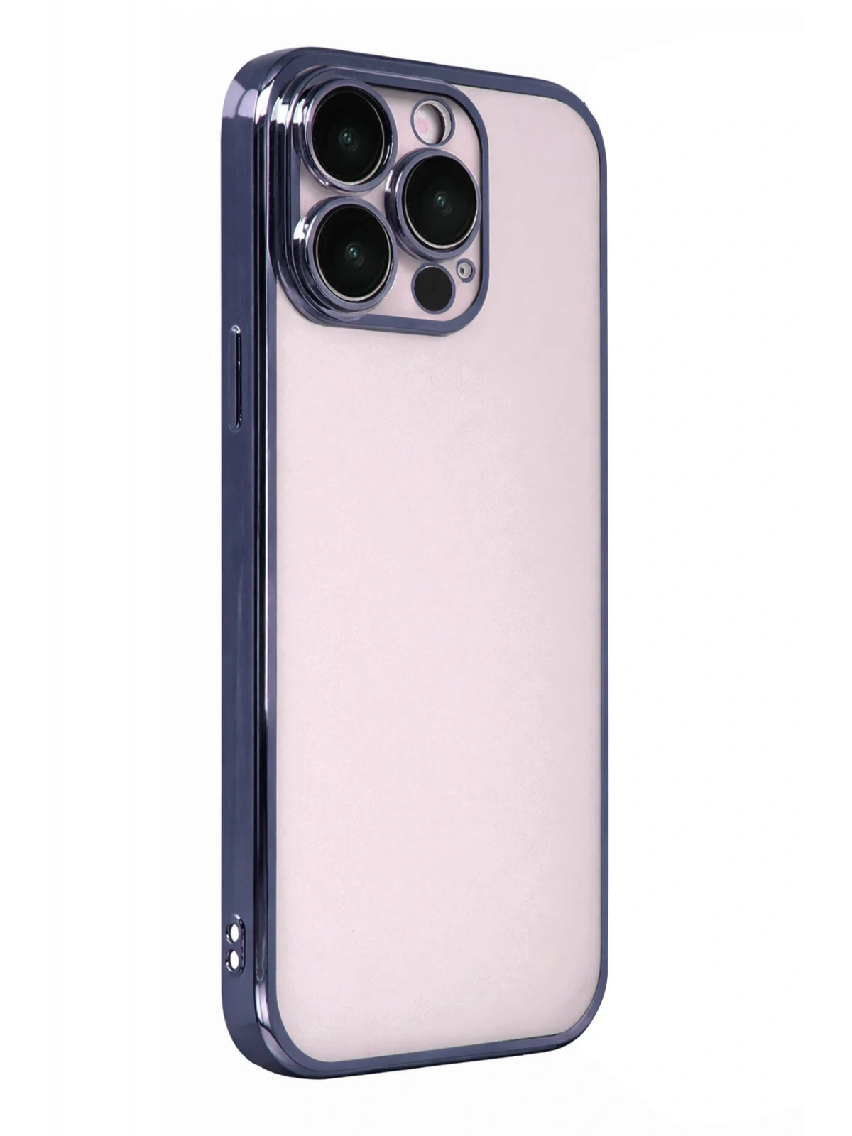 Newface Apple iPhone 15 Pro Max Razer Lensli Silikon - Lacivert
