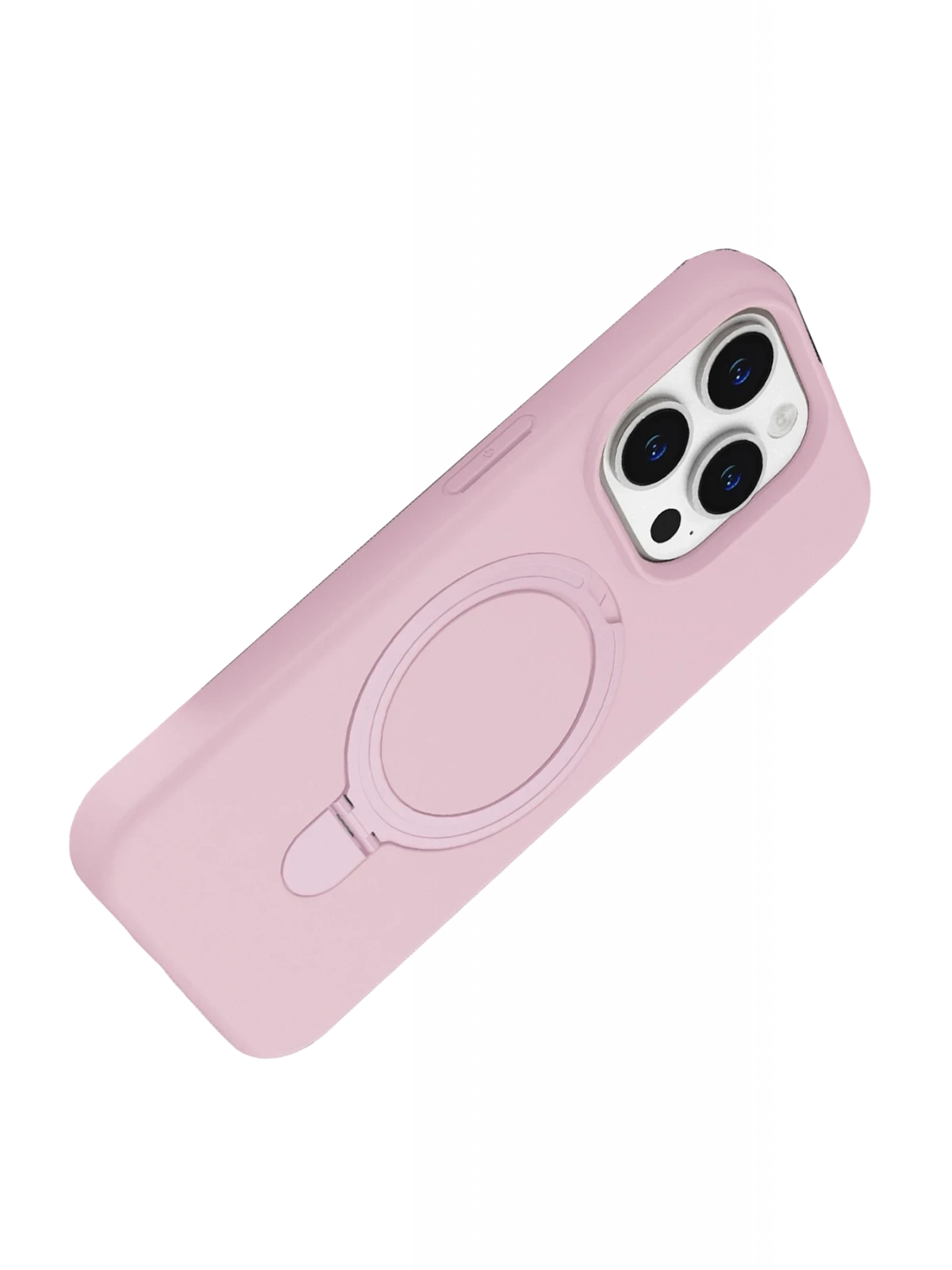 Newface Apple iPhone 15 Pro Max Regal Magsafe Standlı Kapak - Açık Pembe