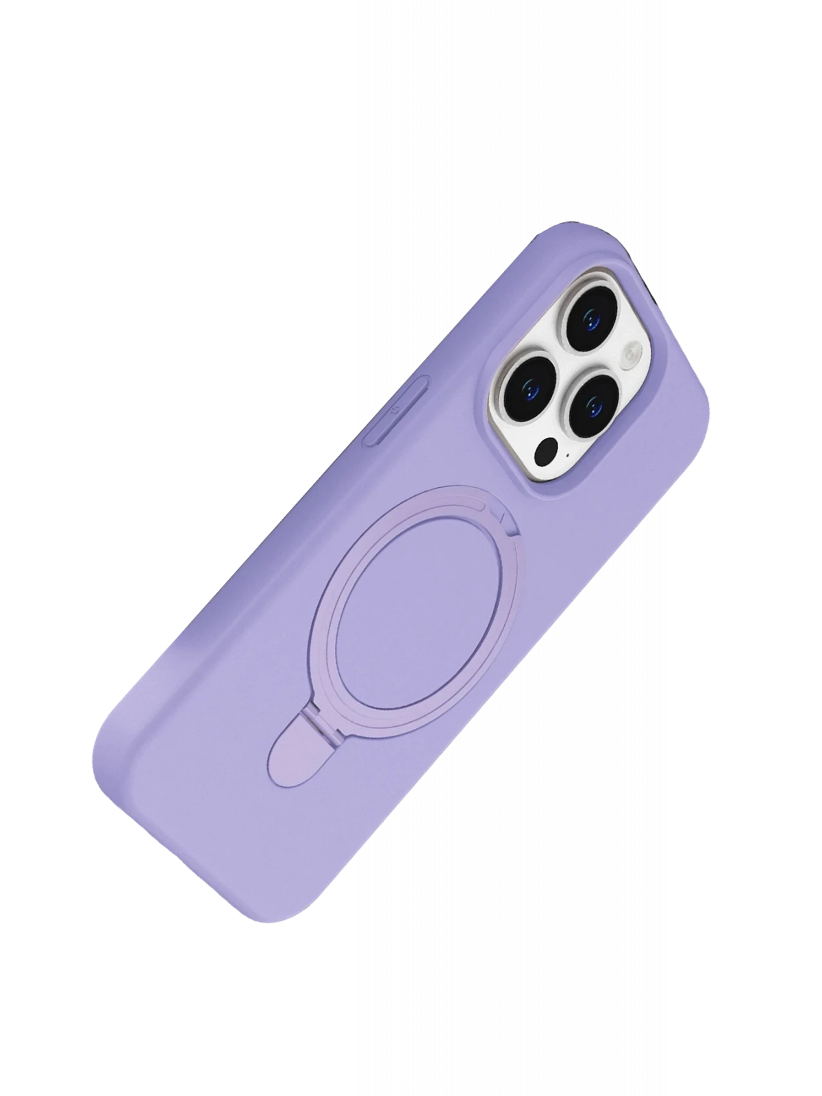 Newface Apple iPhone 15 Pro Max Regal Magsafe Standlı Kapak - Lila