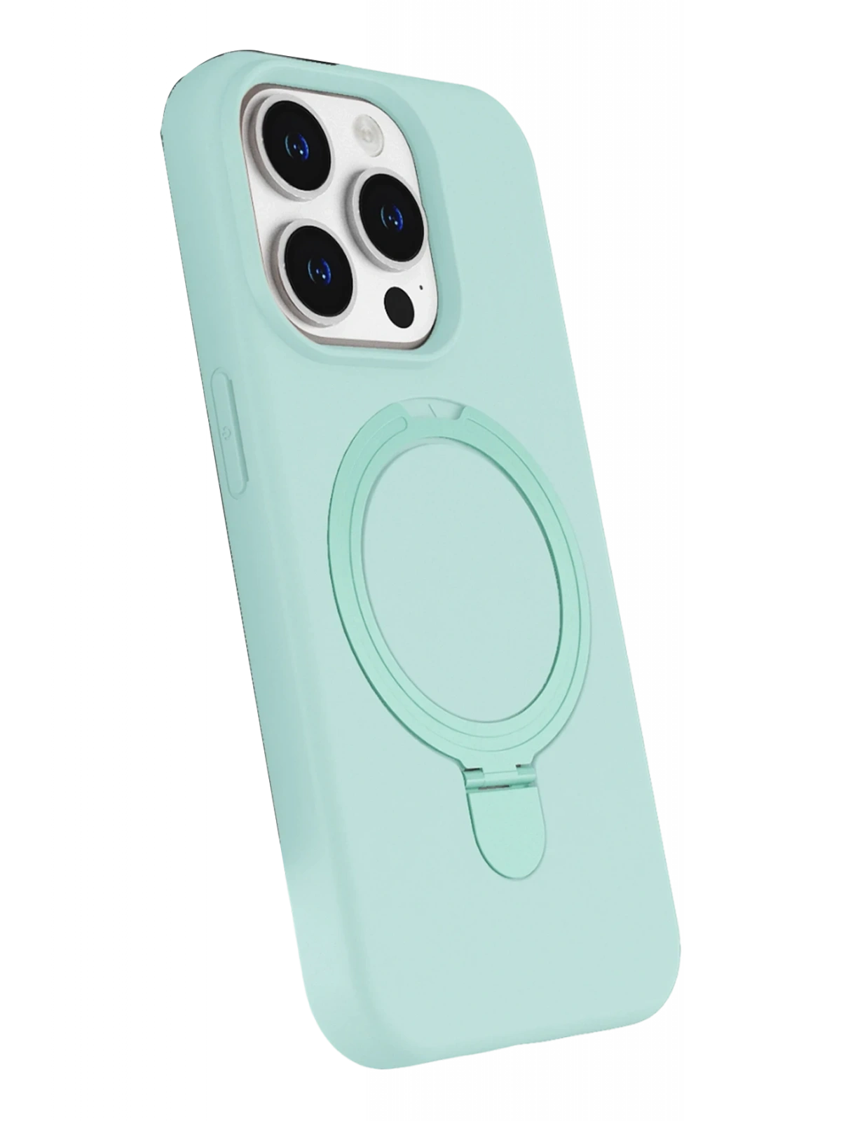 Newface Apple iPhone 15 Pro Max Regal Magsafe Standlı Kapak - Su Yeşili