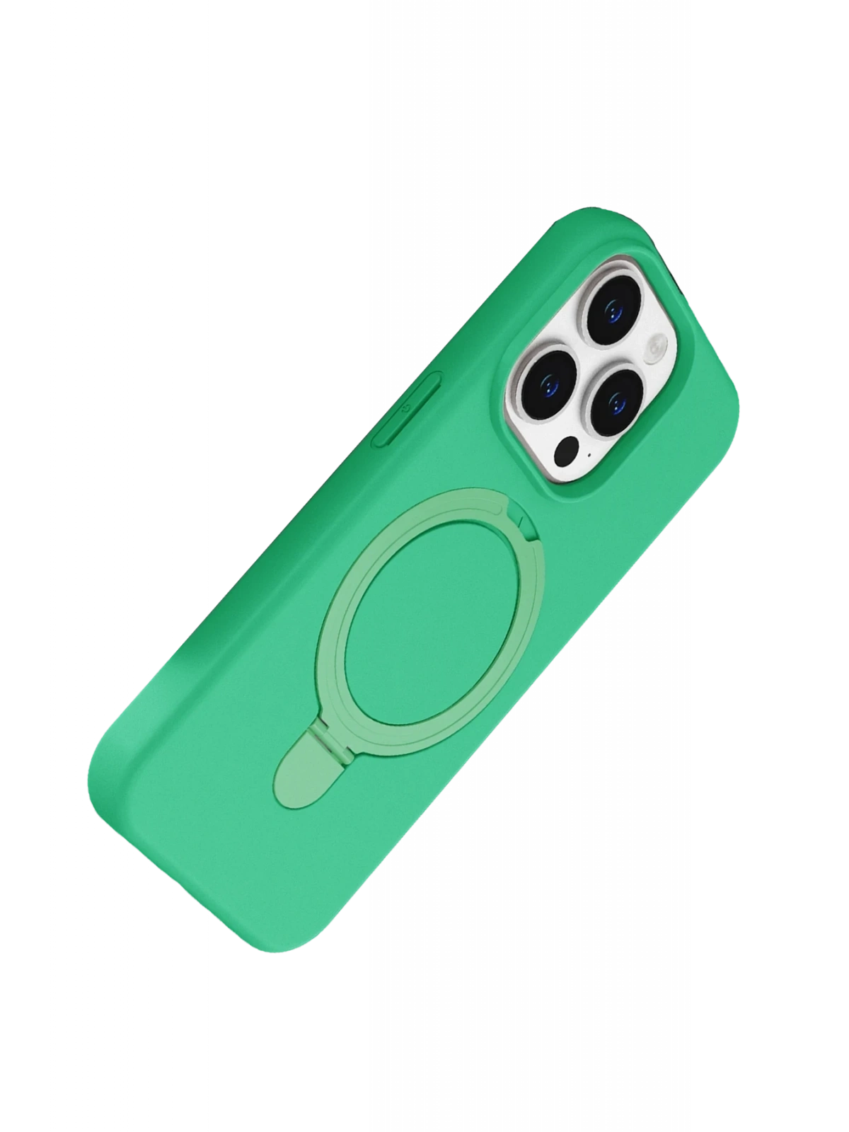 Newface Apple iPhone 15 Pro Max Regal Magsafe Standlı Kapak - Yeşil