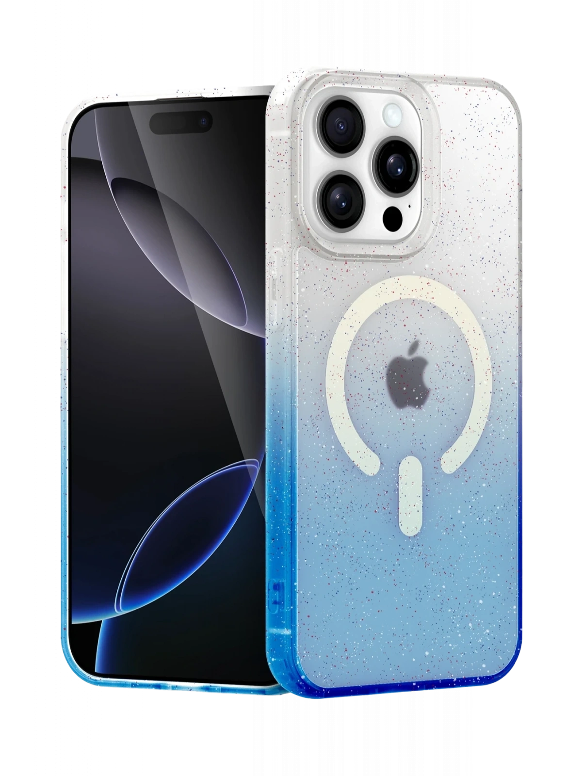 Newface Apple iPhone 15 Pro Pummel Shiny Magsafe Kapak - Mavi