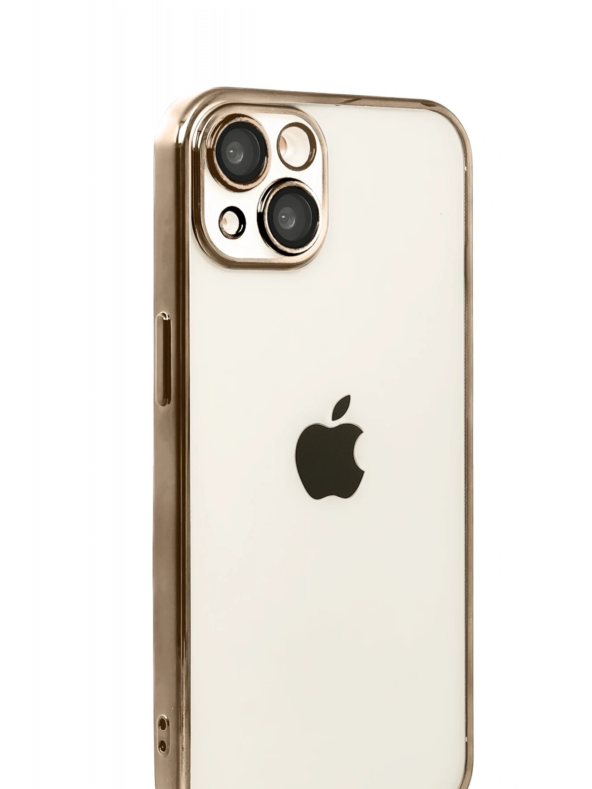 Newface Apple iPhone 15 Razer Lensli Silikon - Çöl Titanyum