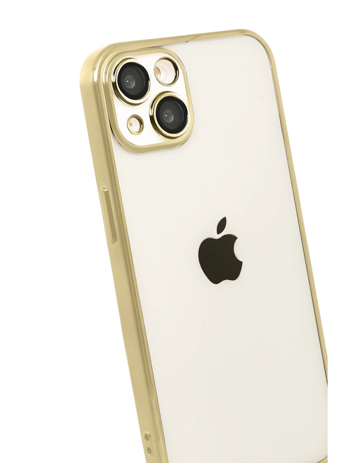 Newface Apple iPhone 15 Razer Lensli Silikon - Gold