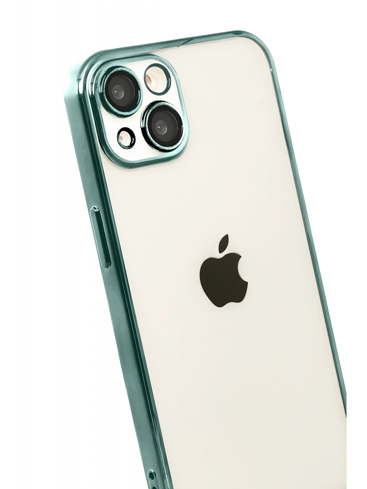 Newface Apple iPhone 15 Razer Lensli Silikon - Yeşil