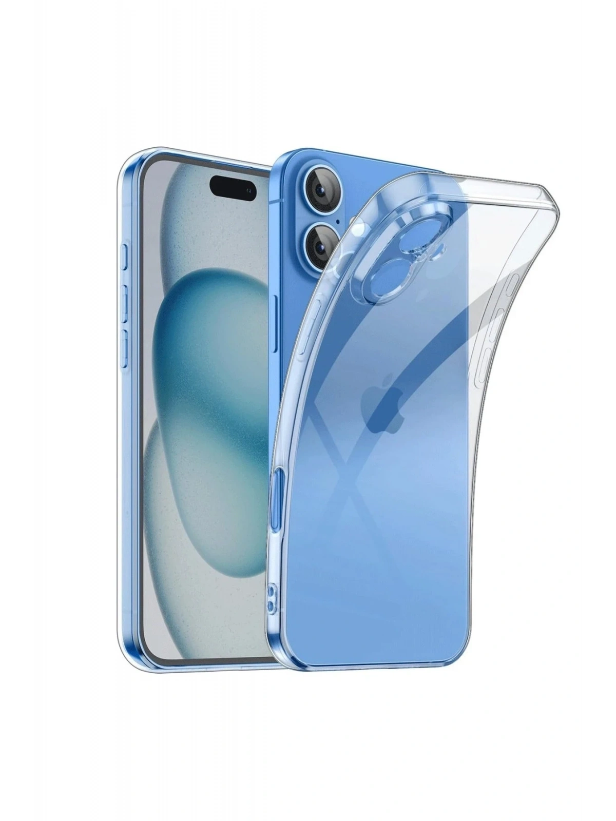 Newface Apple iPhone 16 Kılıf Lüx Şeffaf Silikon