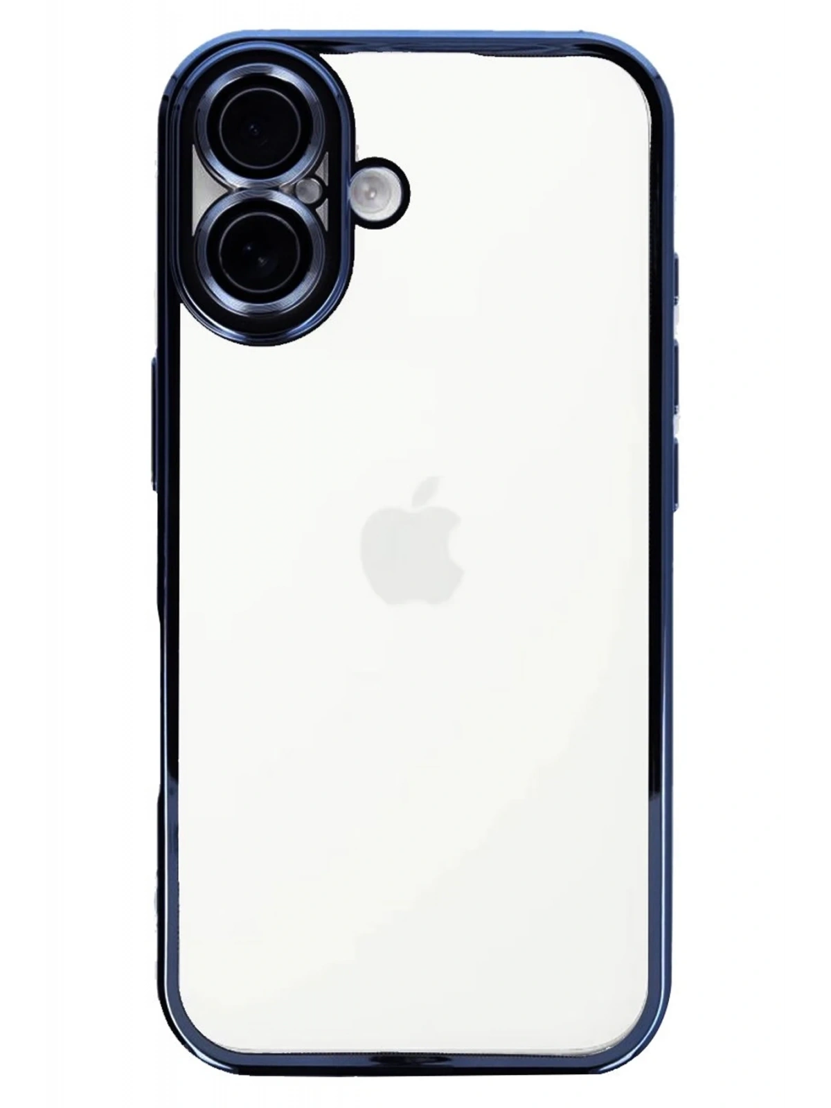 Newface Apple iPhone 16 Kılıf Razer Lensli Silikon - Açık Mavi