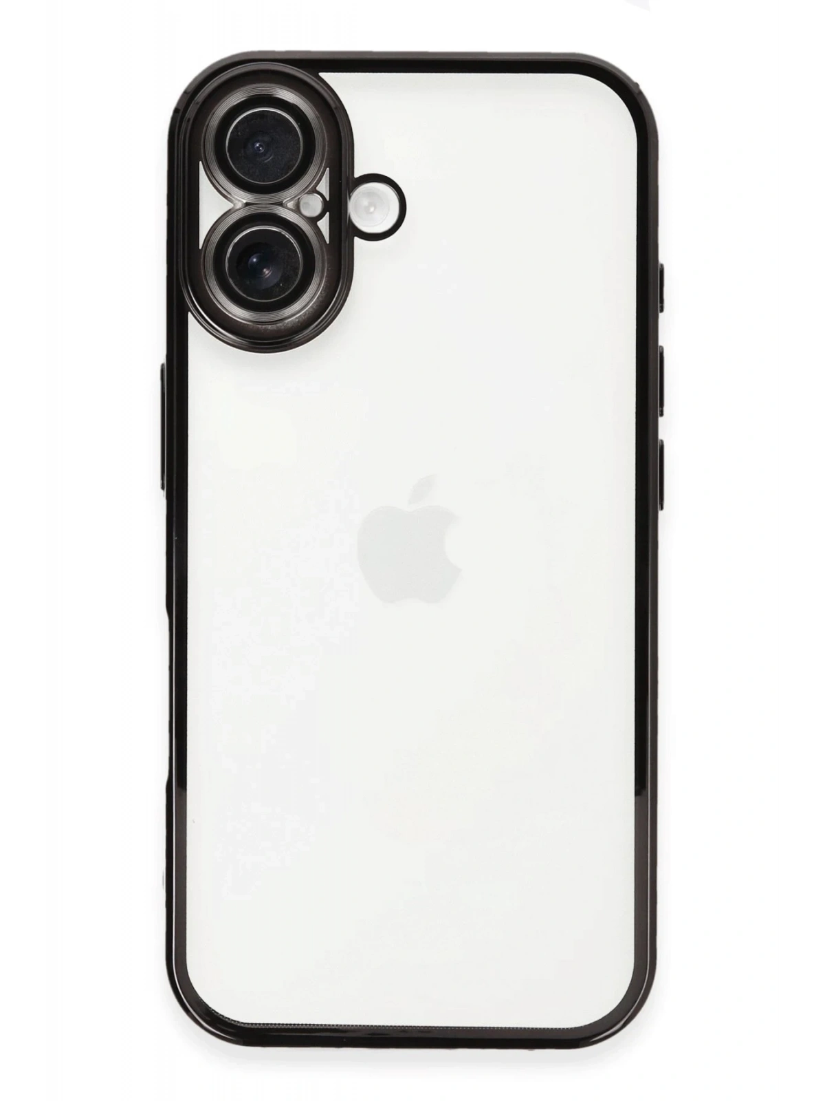 Newface Apple iPhone 16 Kılıf Razer Lensli Silikon - Siyah