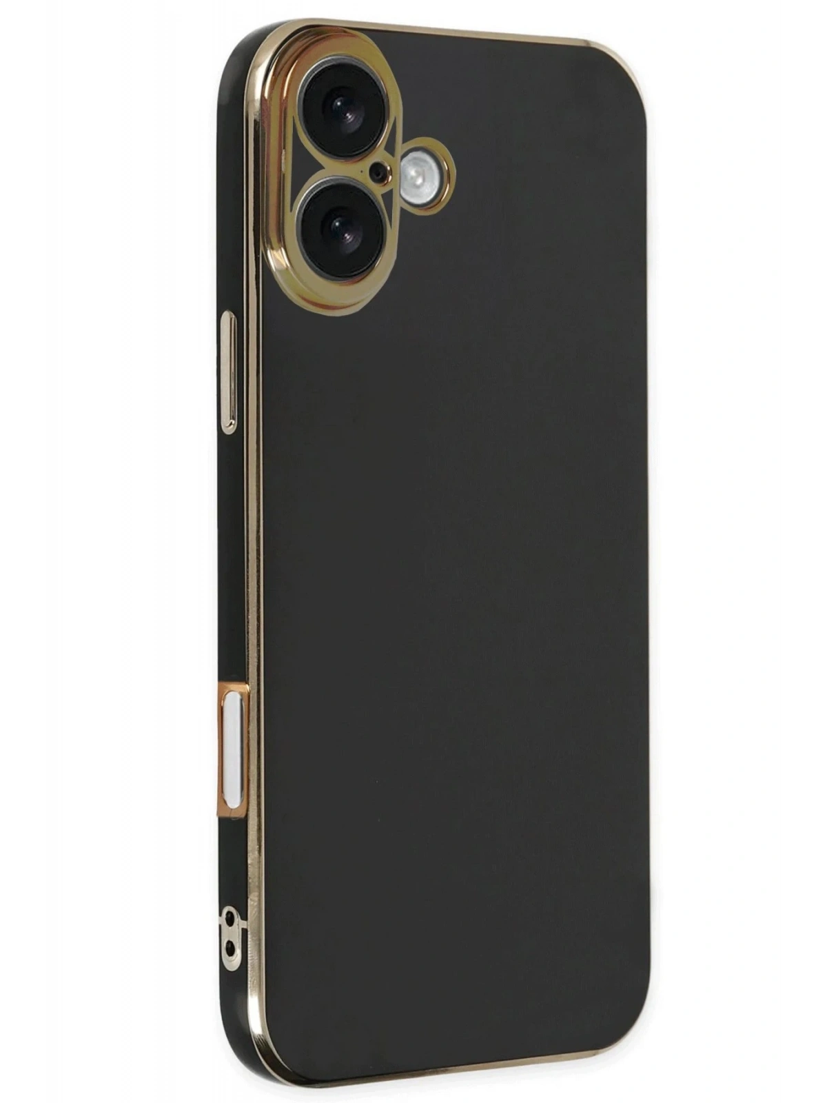 Newface Apple iPhone 16 Kılıf Volet Silikon - Siyah