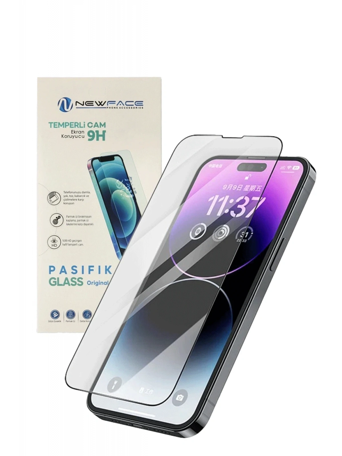 Newface Apple iPhone 16 Pasifik Cam Ekran Koruyucu
