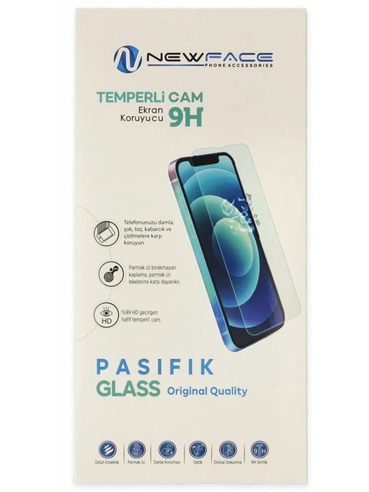 Newface Apple iPhone 16 Pasifik Cam Ekran Koruyucu