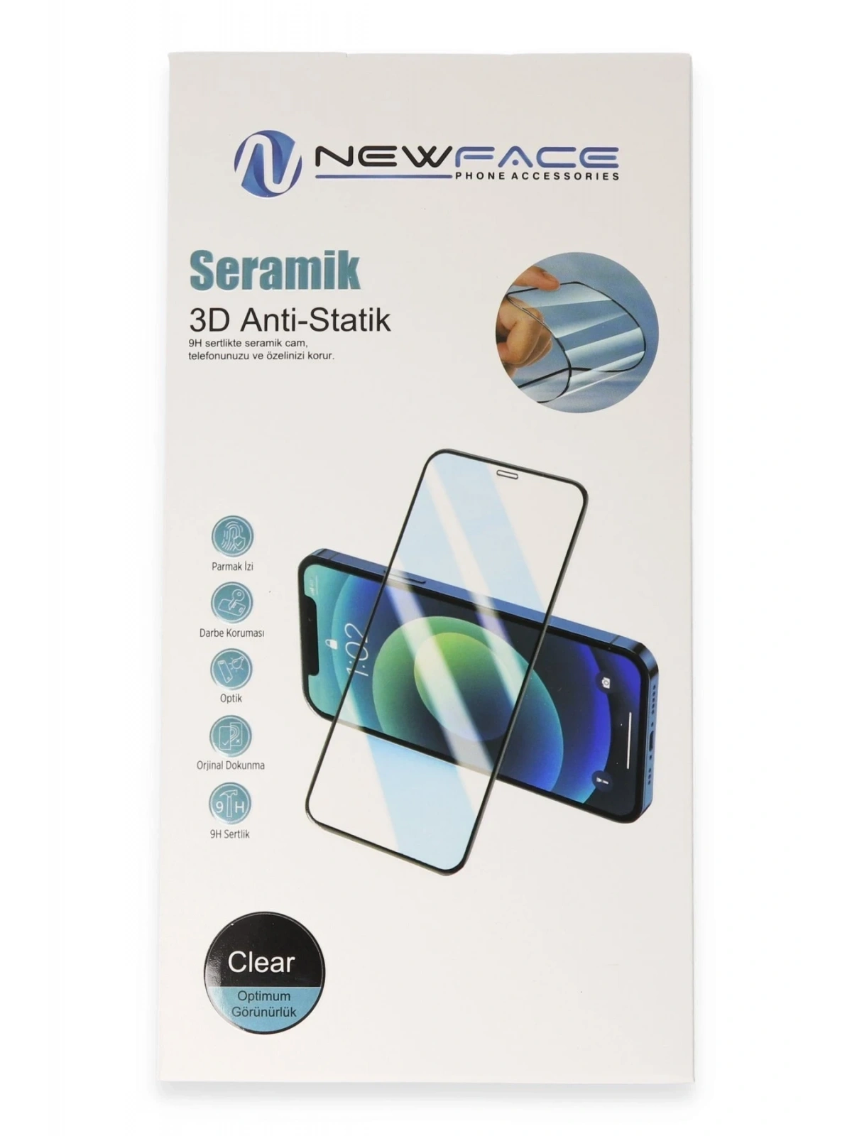 Newface Apple iPhone 16 Plus 3D Antistatik Seramik Nano Ekran Koruyucu