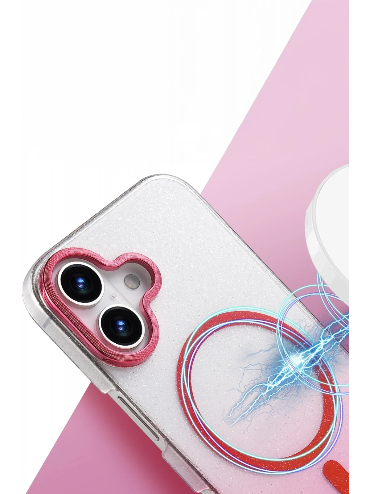 Newface Apple iPhone 16 Plus Glossy Magsafe Kapak - Çöl Titanyum
