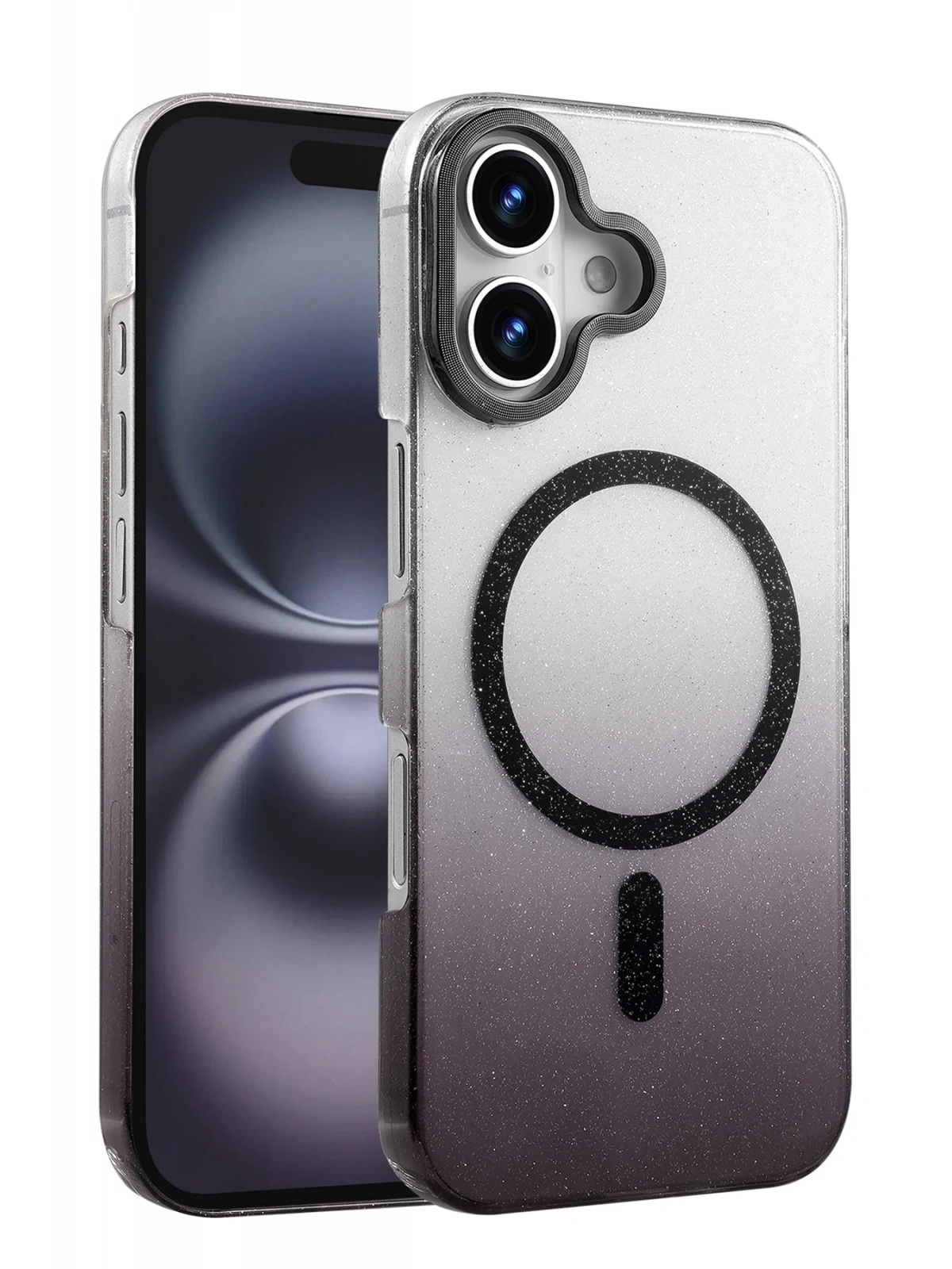 Newface Apple iPhone 16 Plus Glossy Magsafe Kapak - Siyah