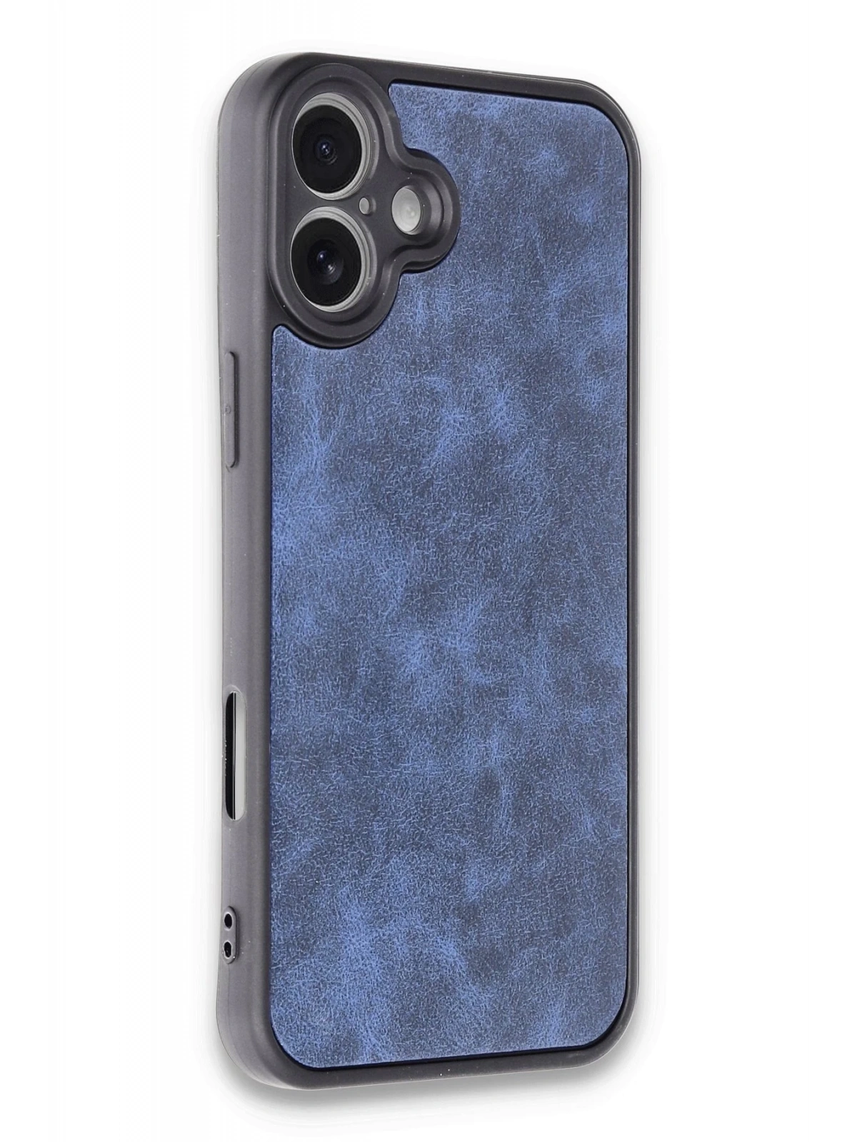 Newface Apple iPhone 16 Plus Kılıf Aras Deri Kapak - Lacivert