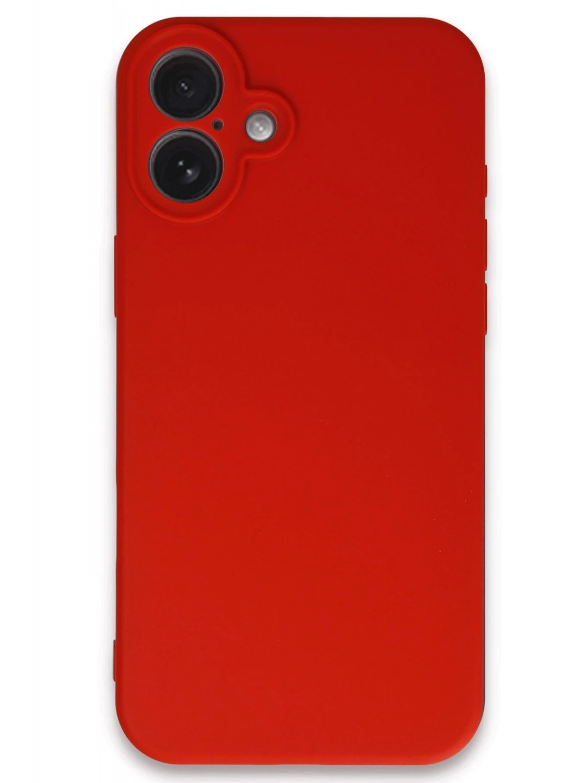 Newface Apple iPhone 16 Plus Kılıf First Silikon - Kırmızı