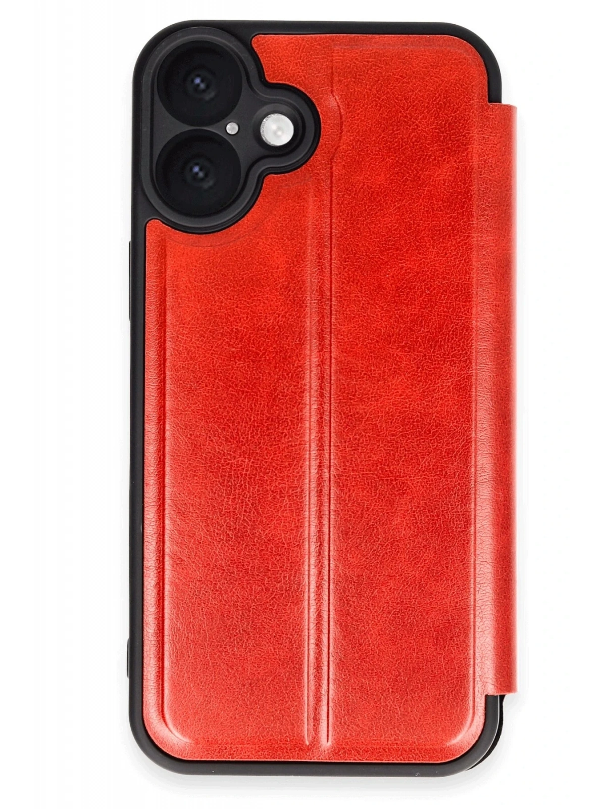 Newface Apple iPhone 16 Plus Kılıf Flip Cover - Kırmızı