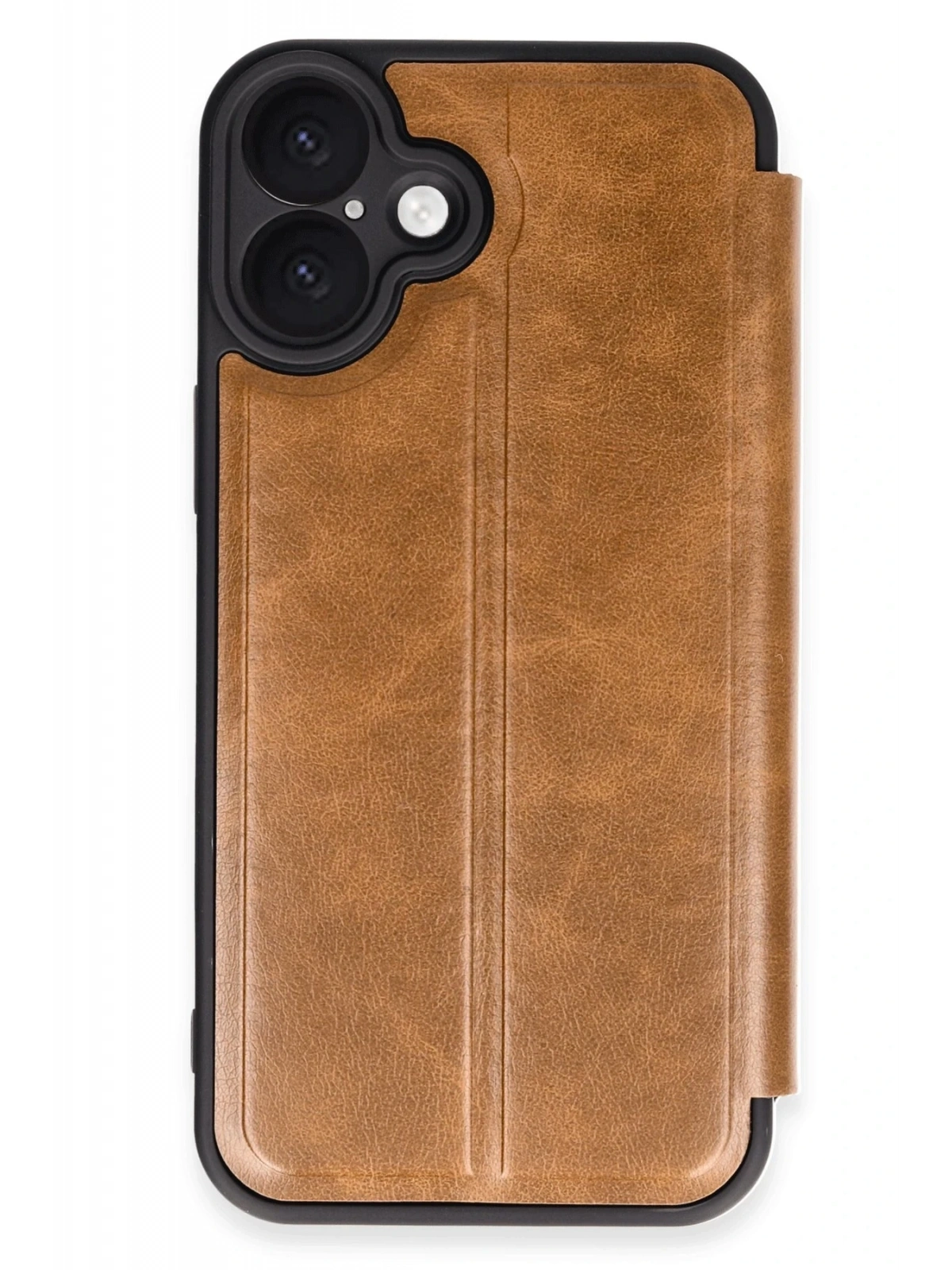 Newface Apple iPhone 16 Plus Kılıf Flip Cover - Taba