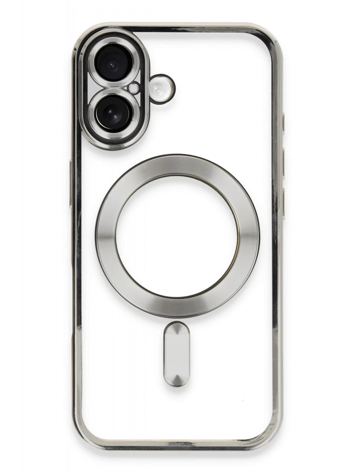 Newface Apple iPhone 16 Plus Kılıf Kross Magneticsafe Kapak - Gümüş